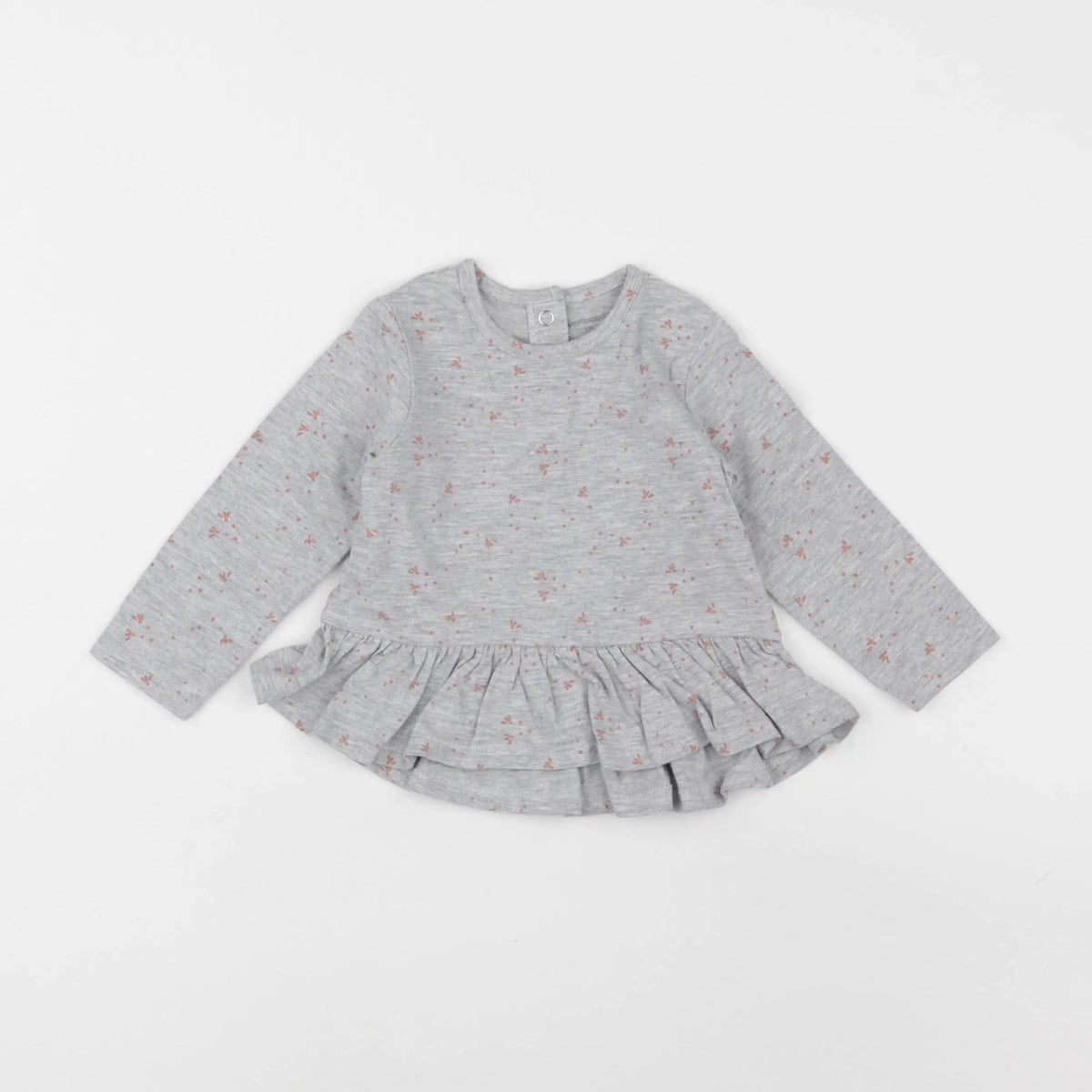 Vertbaudet - tee-shirt gris - 12 mois