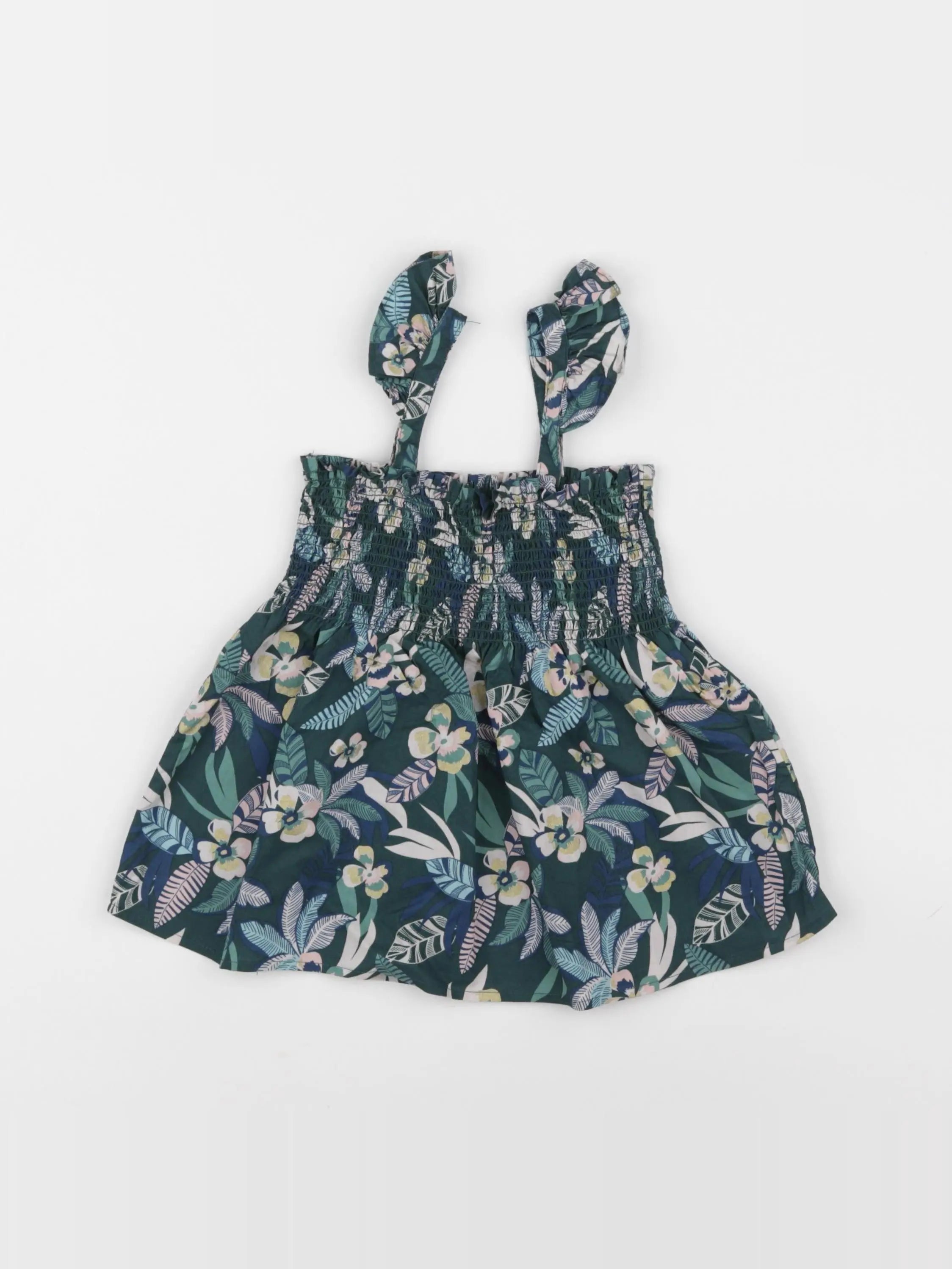 Vertbaudet - blouse vert - 7 ans