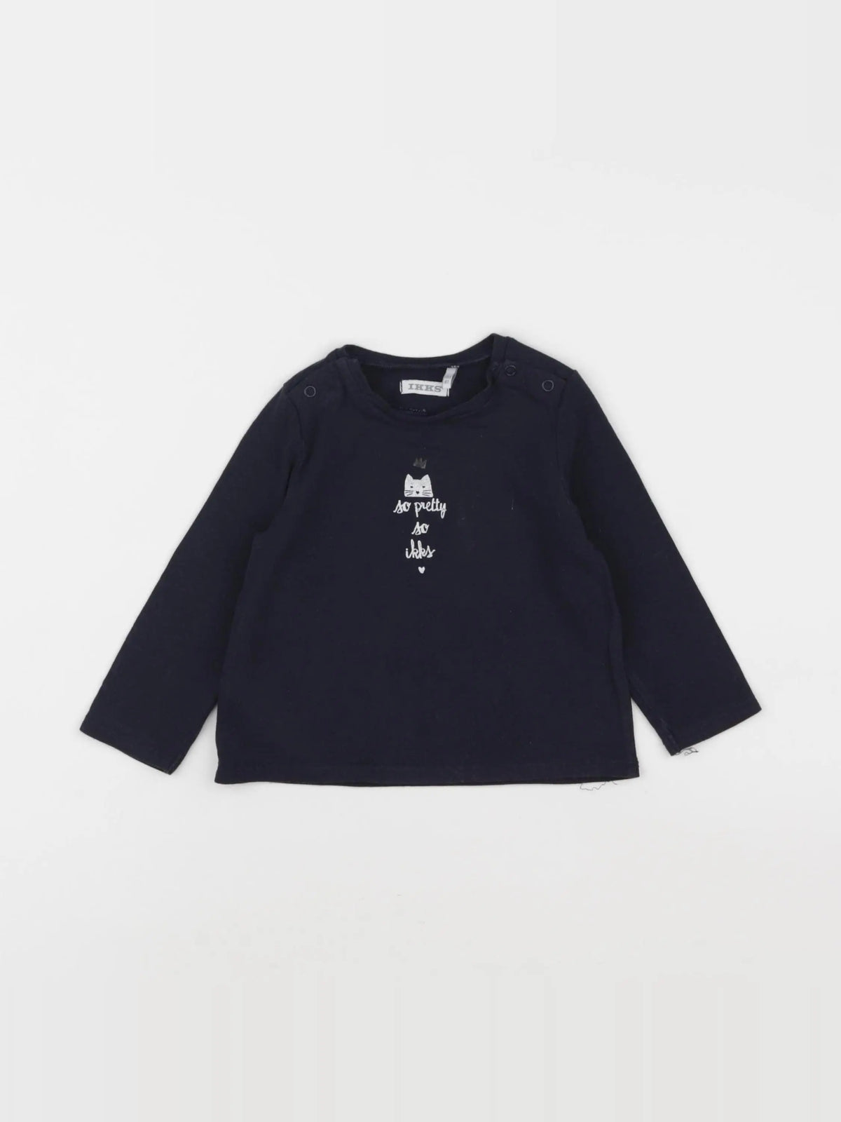 IKKS - tee-shirt bleu - 18 mois