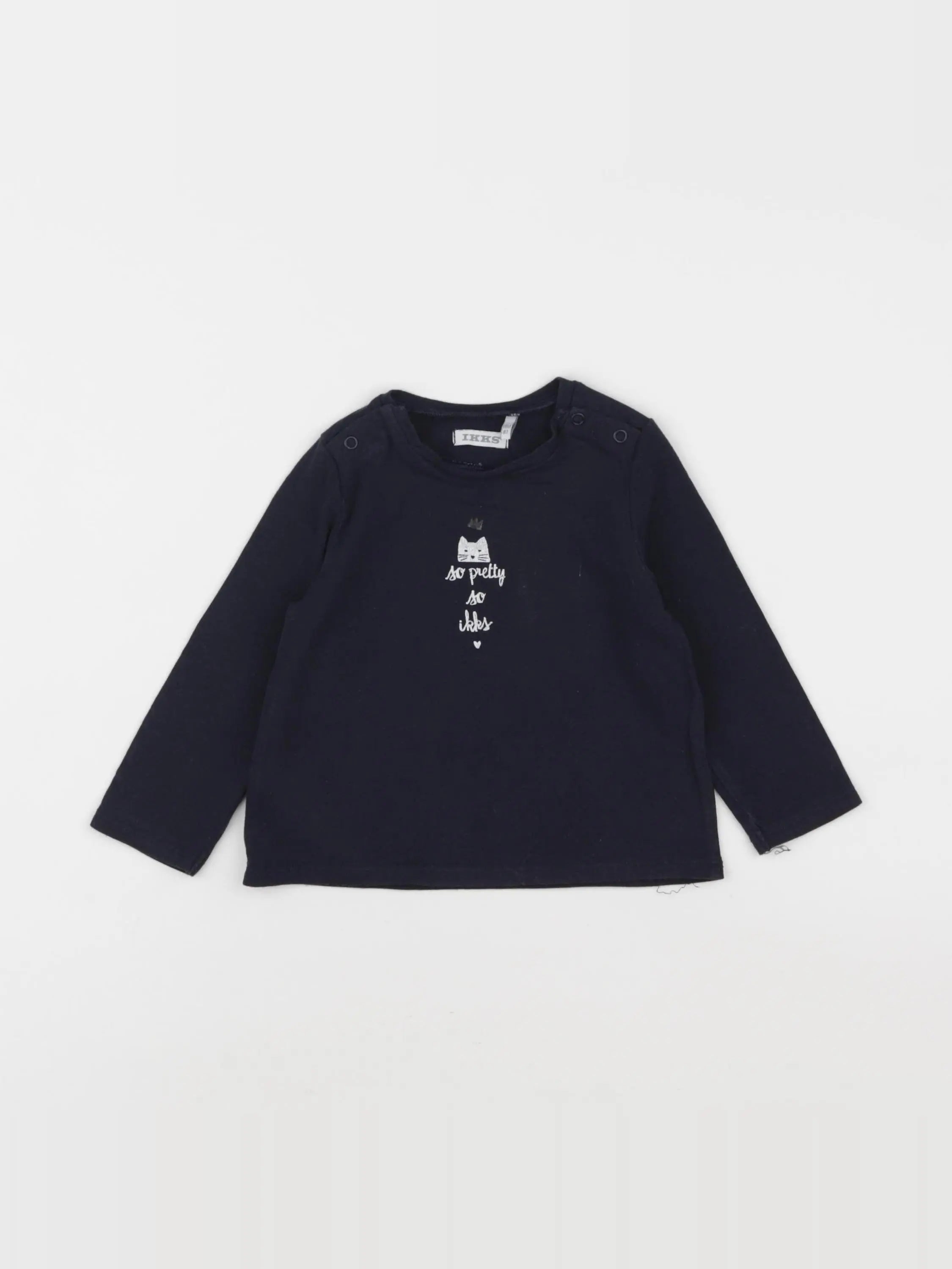 IKKS - tee-shirt bleu - 18 mois
