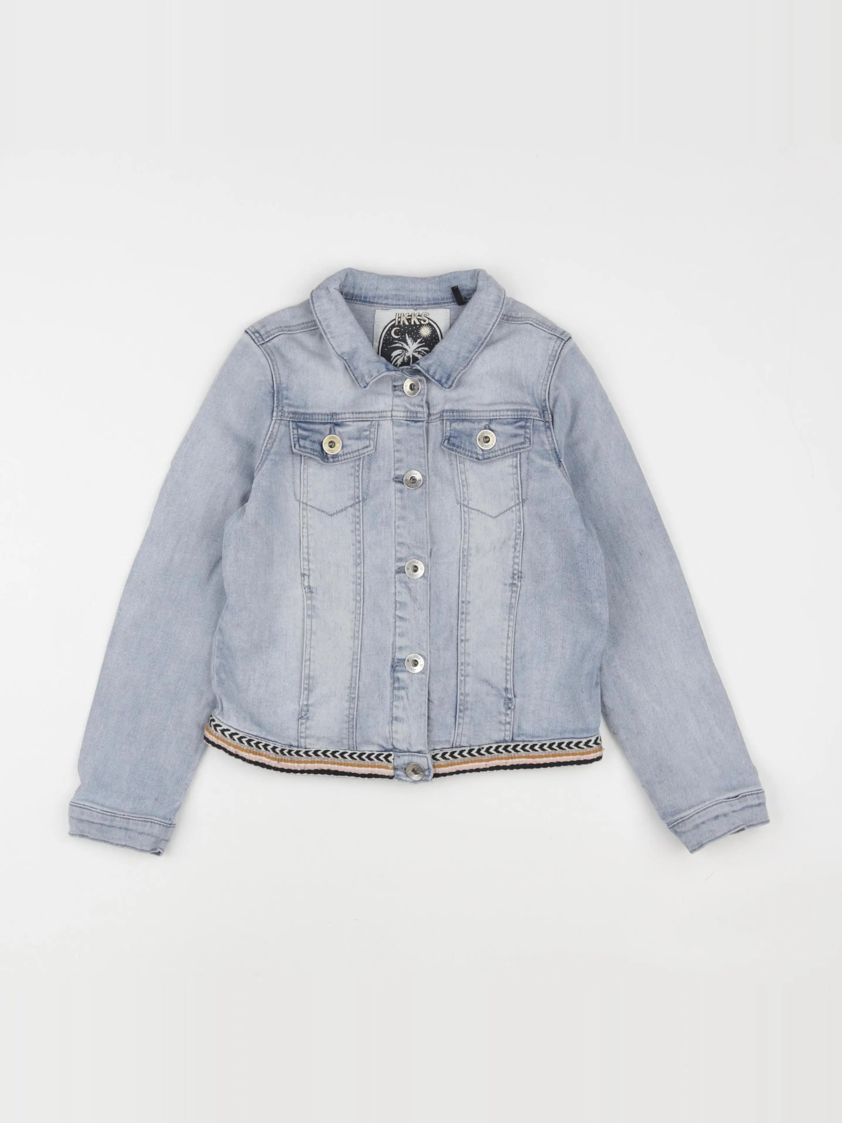 IKKS - veste imprimé au dos bleu - 8 ans