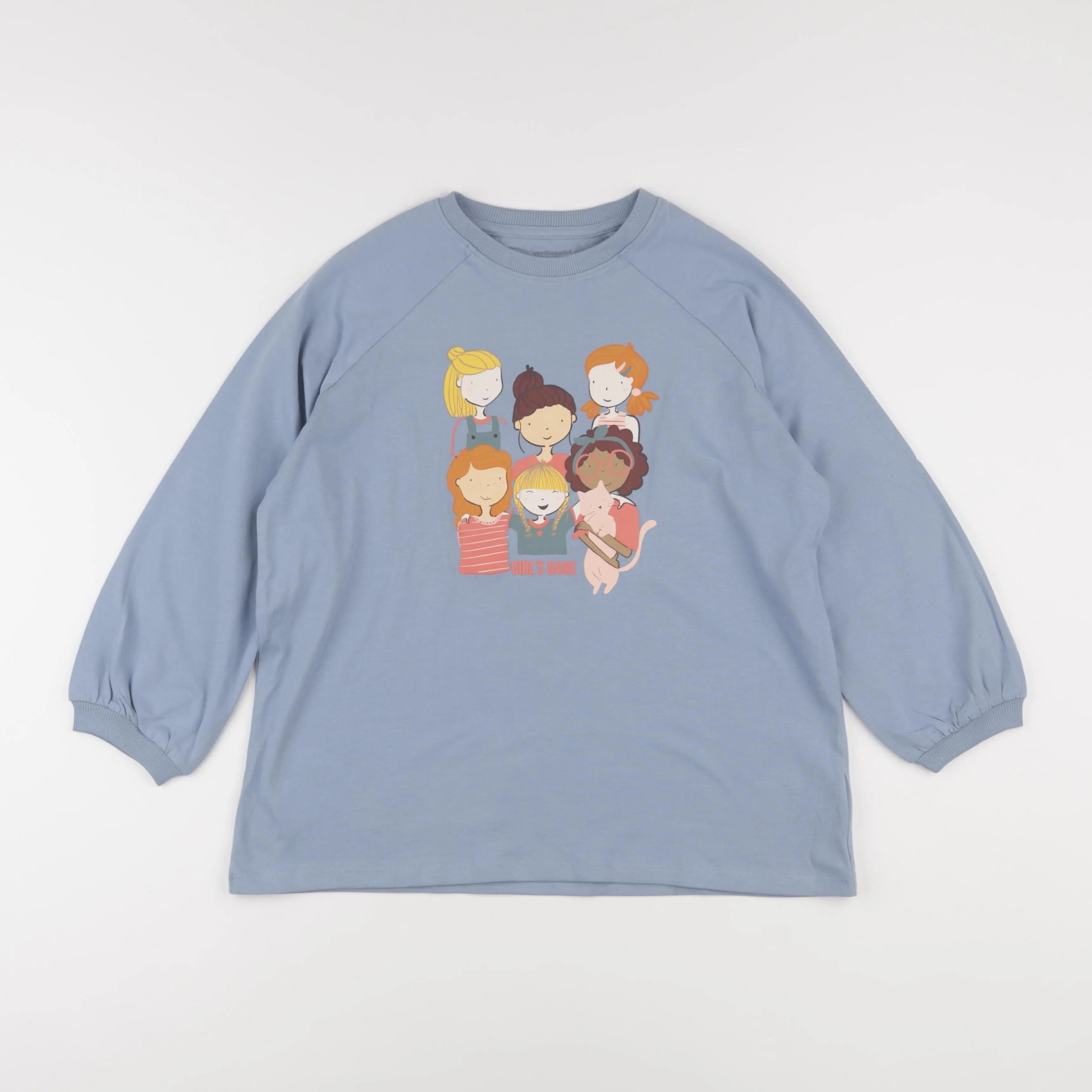 Vertbaudet - tee-shirt bleu - 12 ans