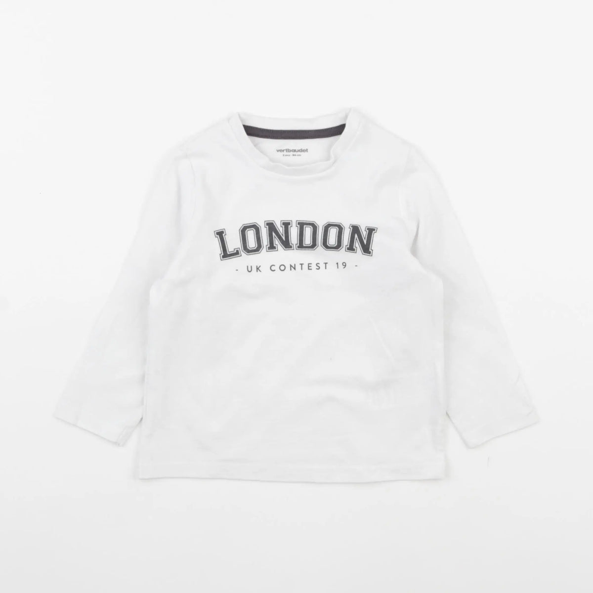 Vertbaudet - tee-shirt blanc - 2 ans