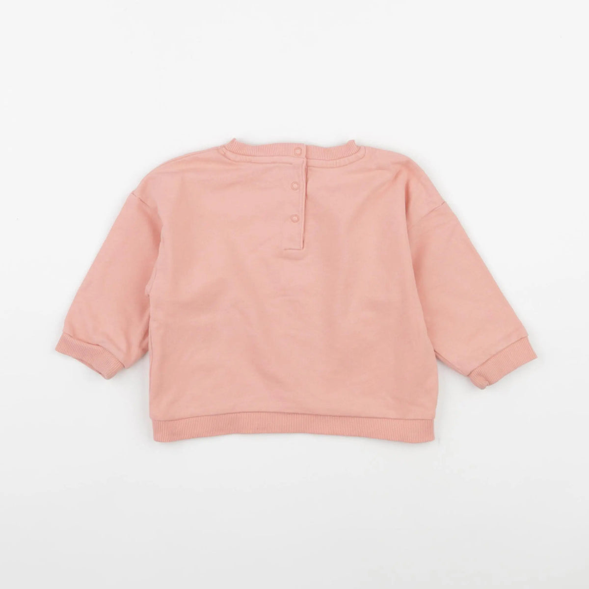 Vertbaudet - sweat rose - 12 mois