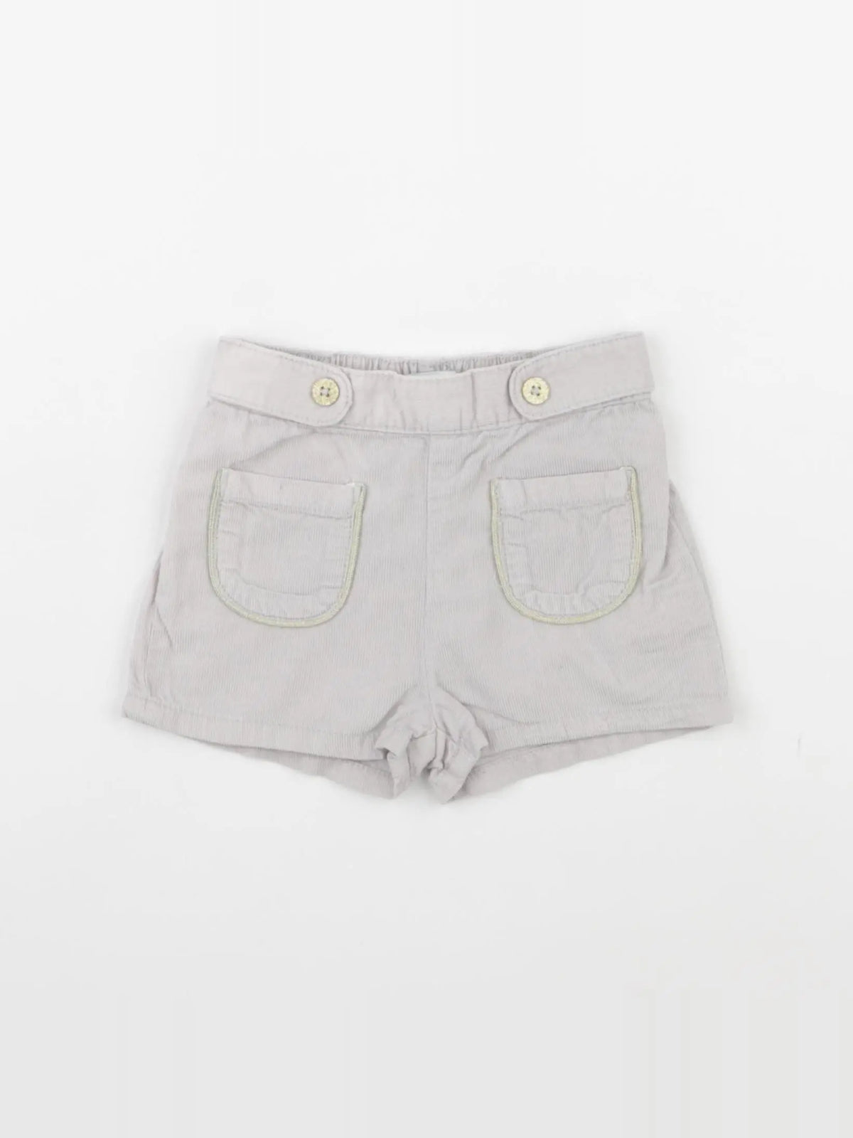 Vertbaudet - short or, marron - 18 mois