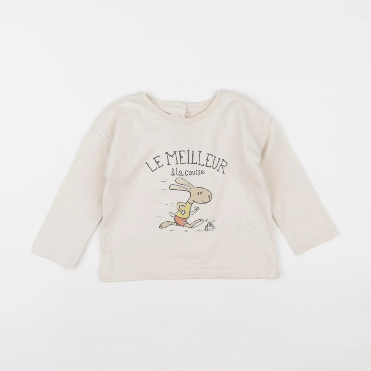 Vertbaudet - tee-shirt beige - 18 mois