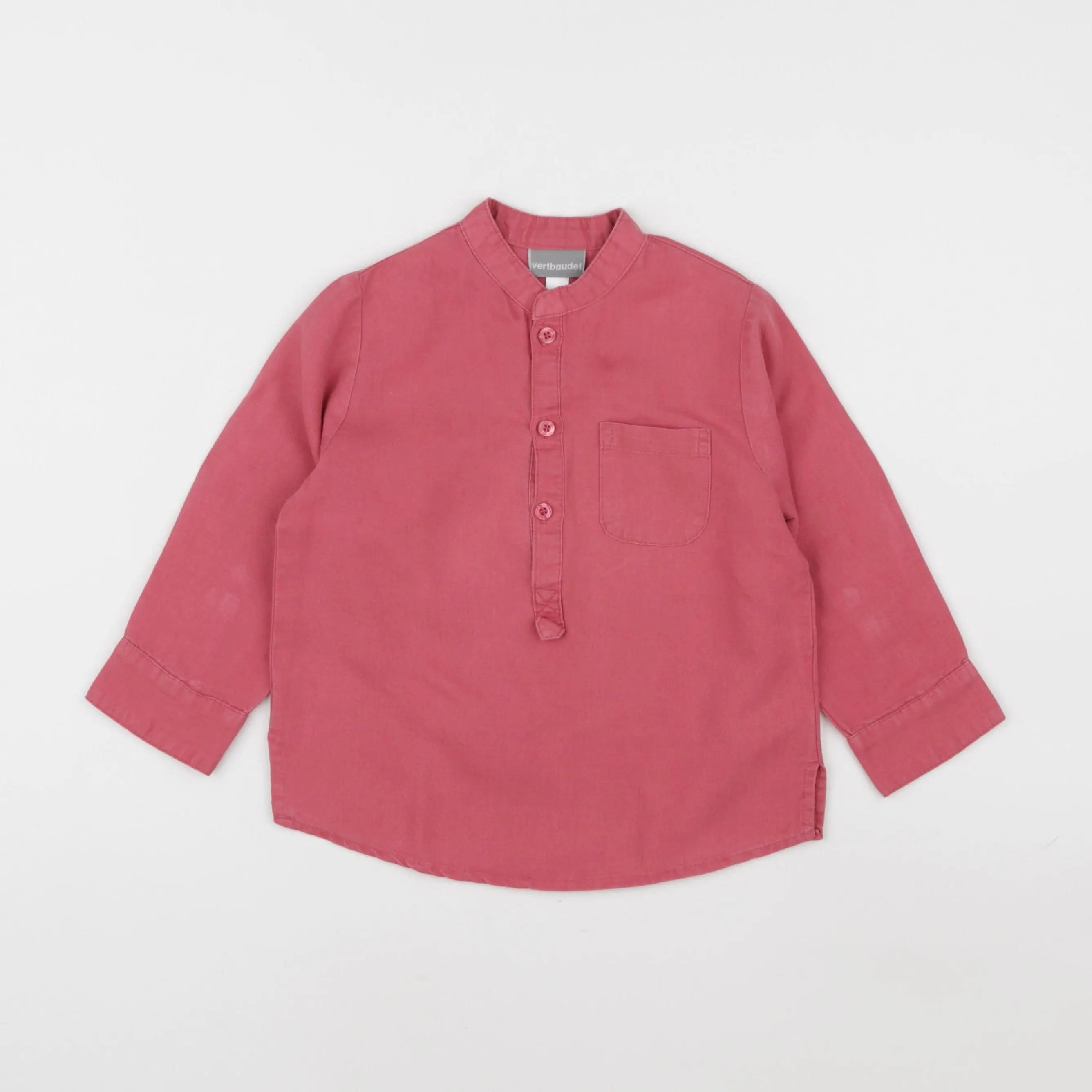 Vertbaudet - chemise rose - 3 ans