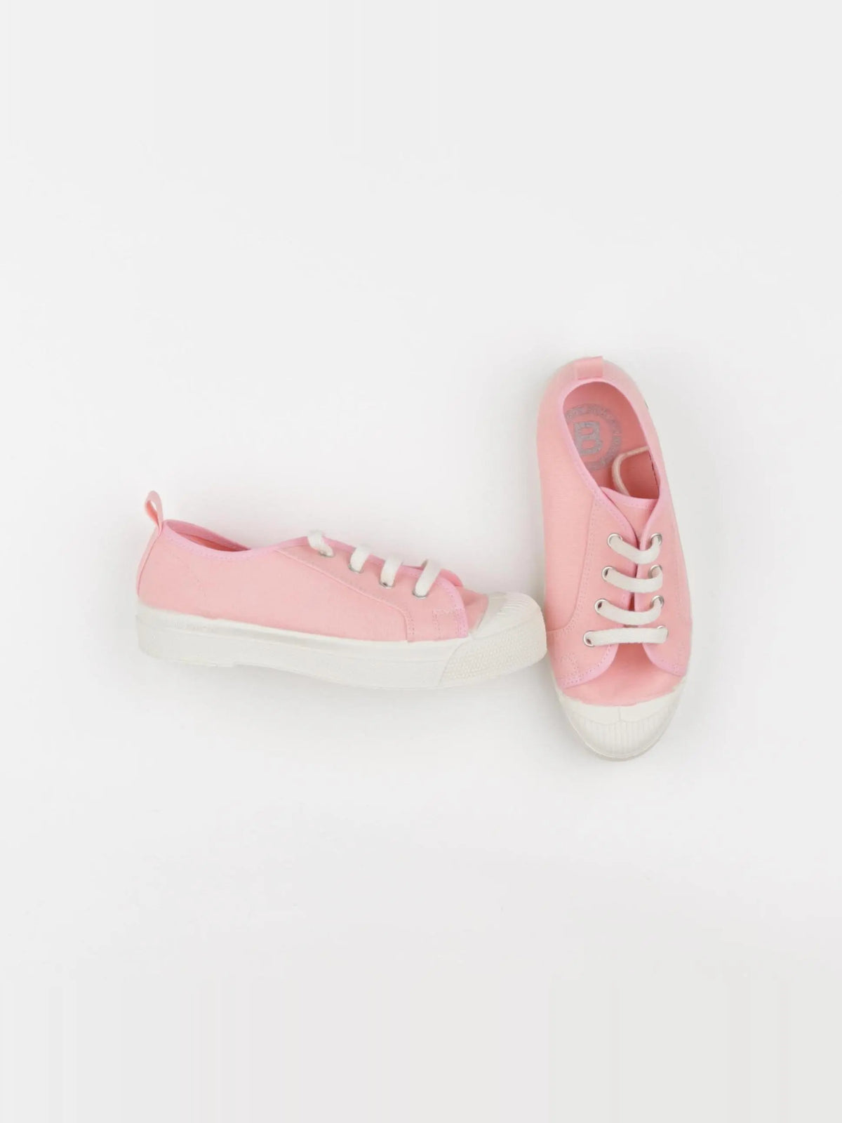 Bensimon - tennis à scratch/ lacets rose - pointure 34