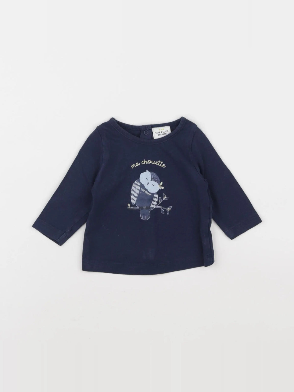 Tape à l'oeil - tee-shirt bleu - 3 mois