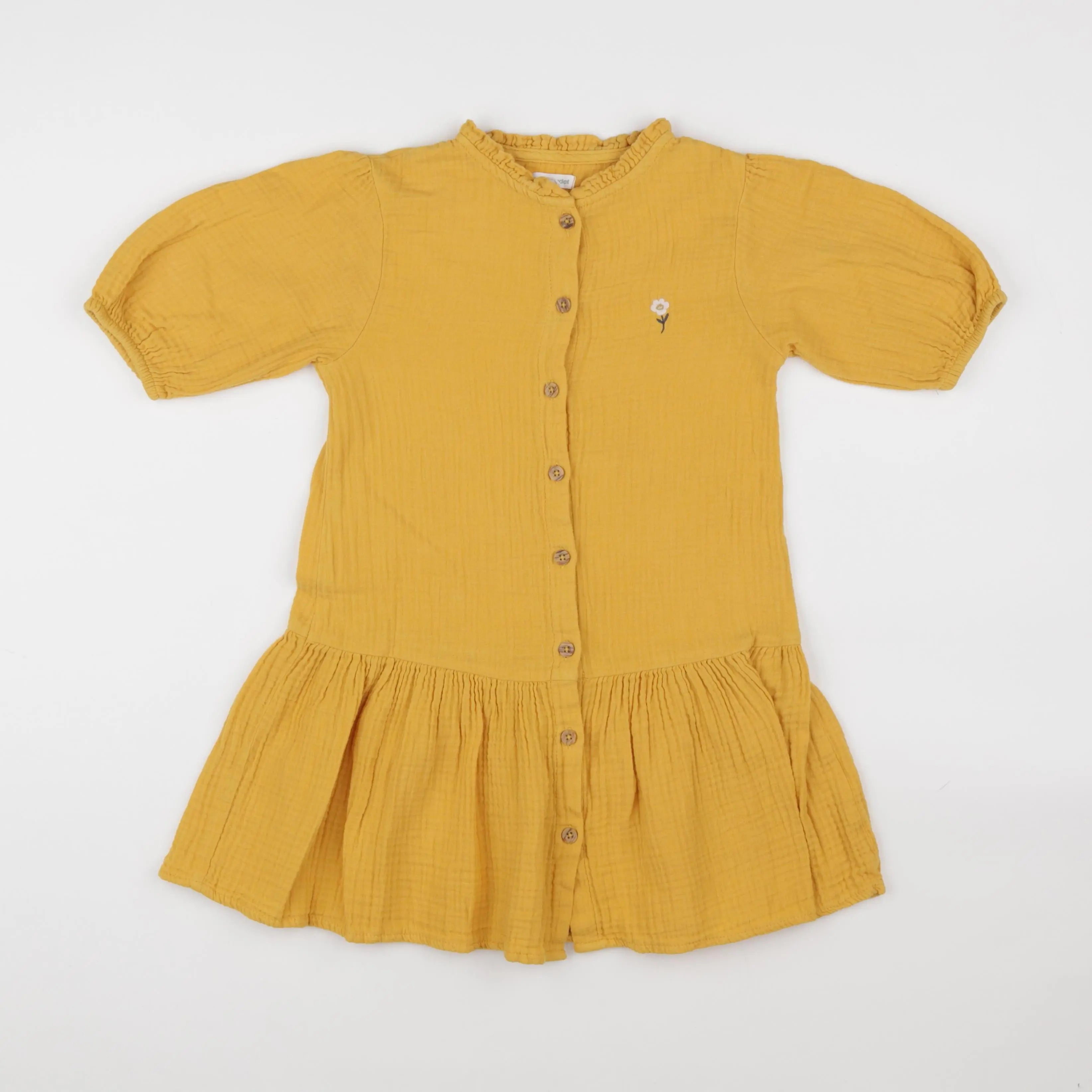 Vertbaudet - robe jaune - 8 ans