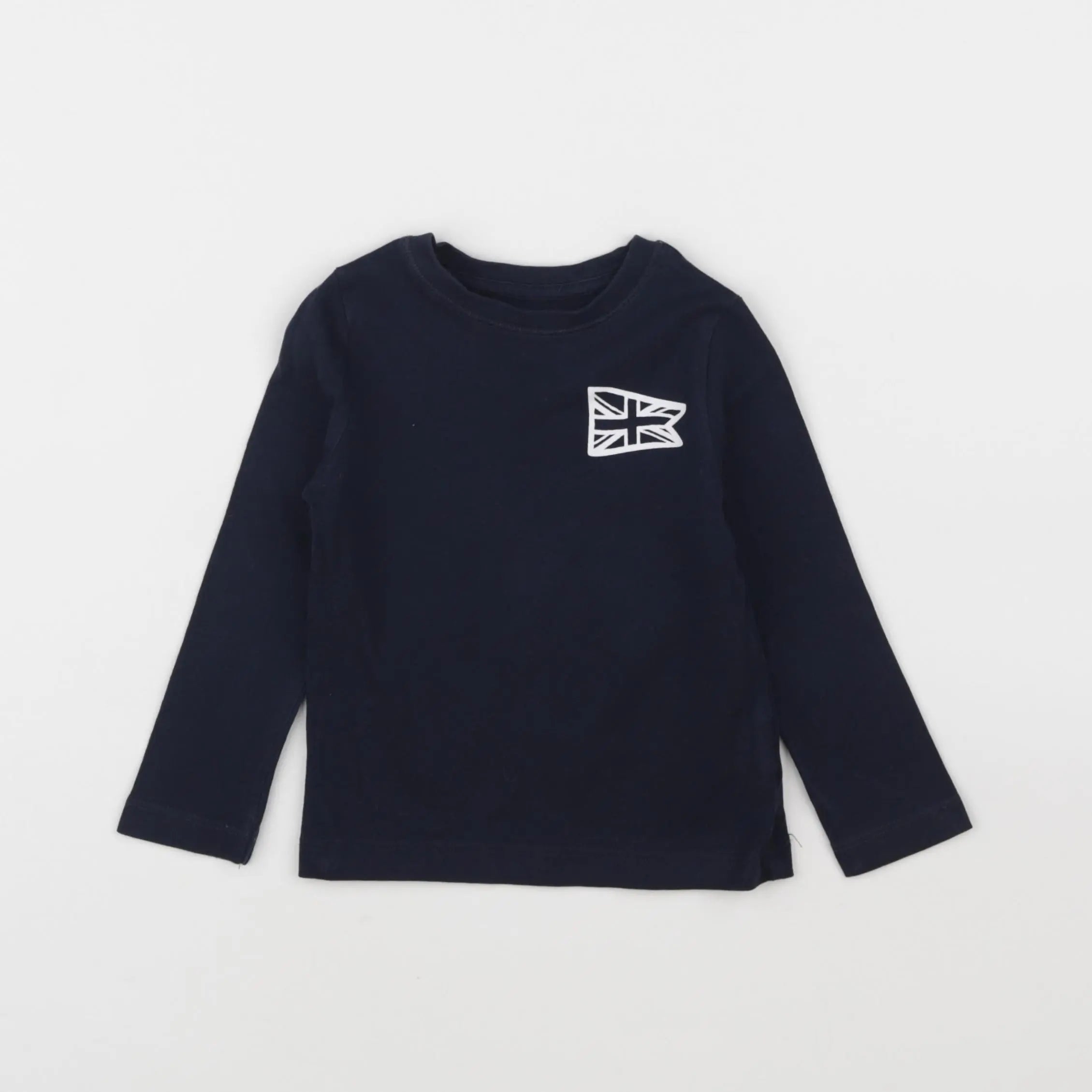 Vertbaudet - tee-shirt bleu - 2 ans