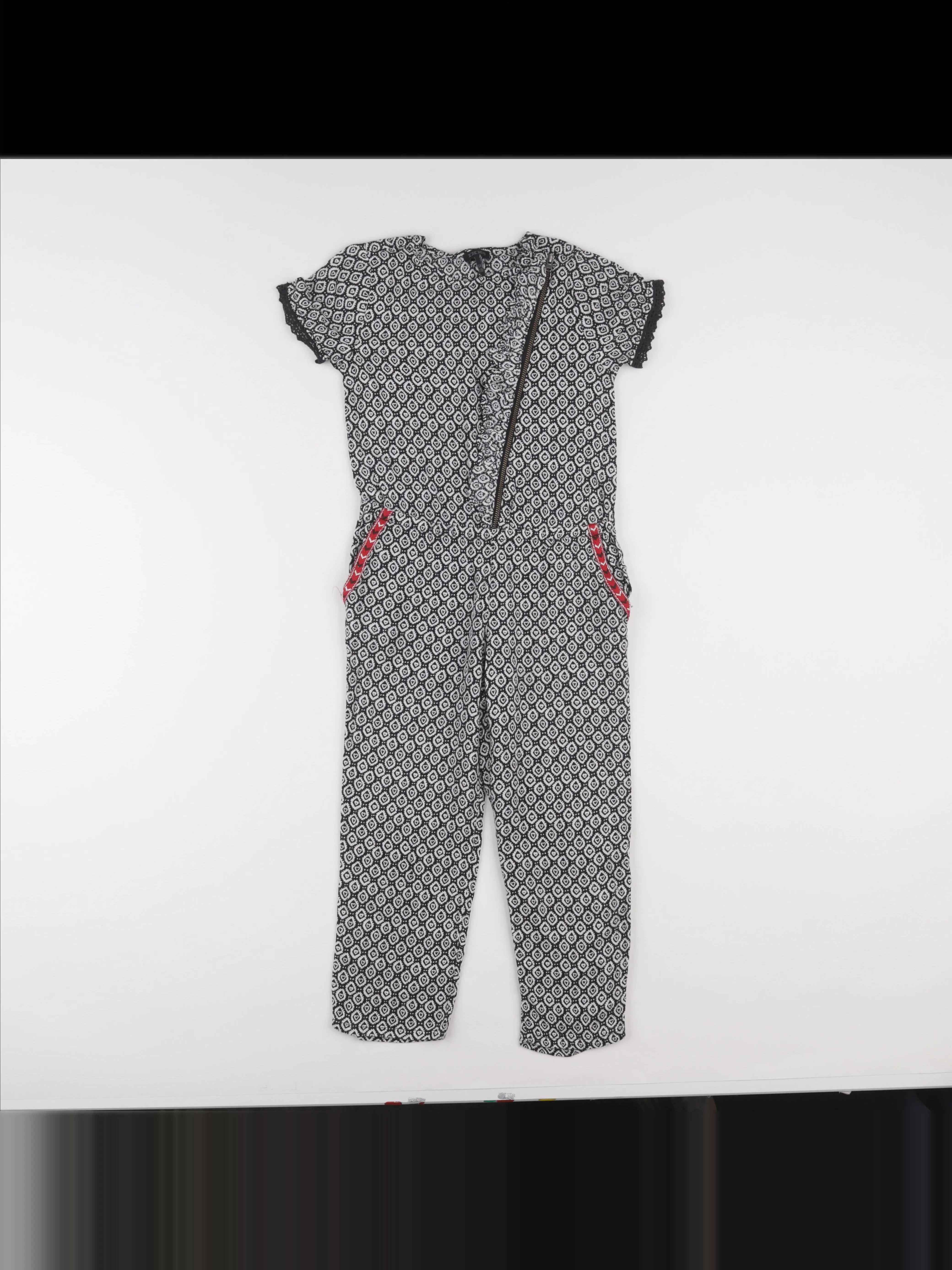 IKKS - combinaison noir, blanc - 6 ans