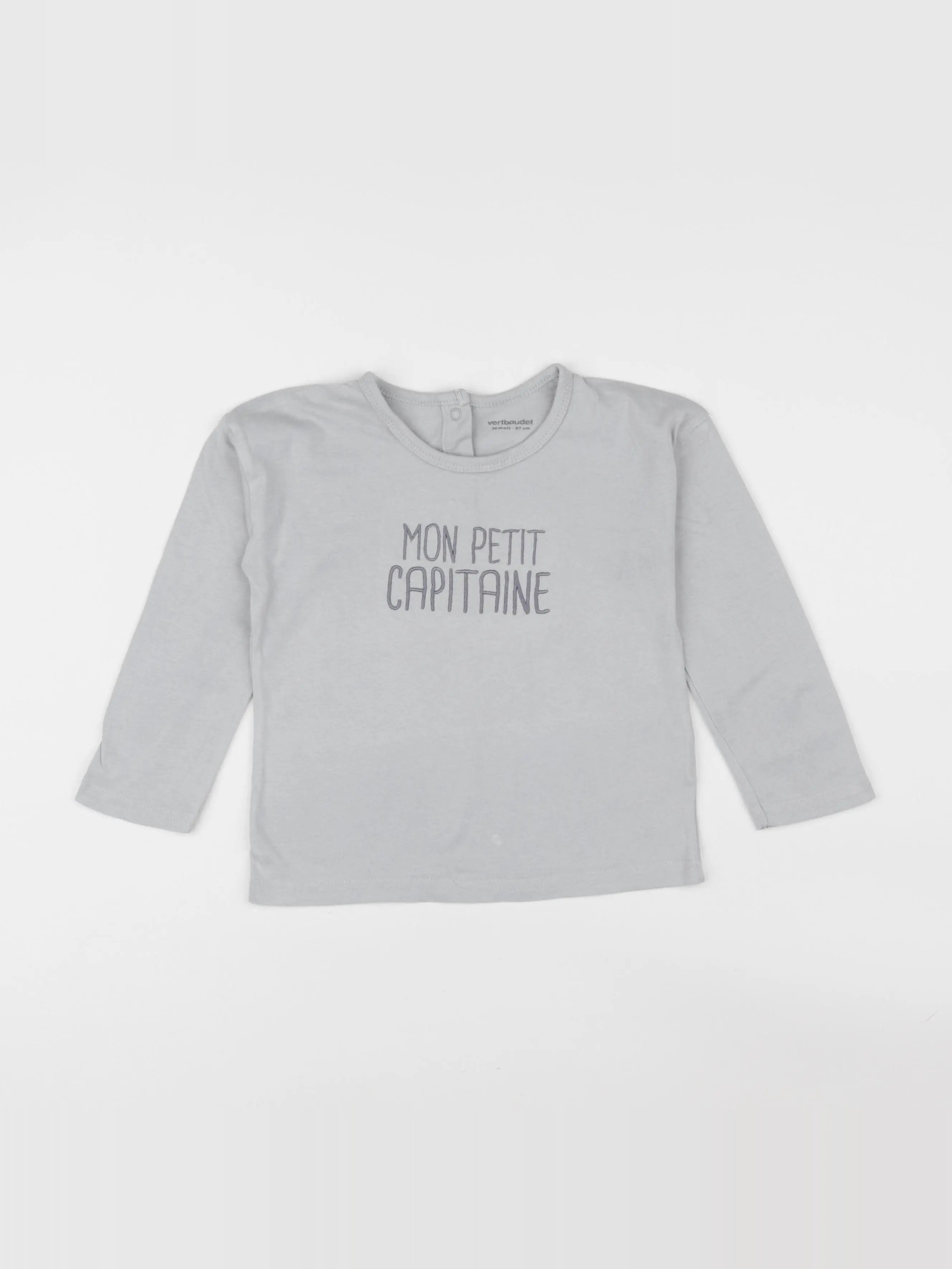Vertbaudet - tee-shirt bleu - 36 mois