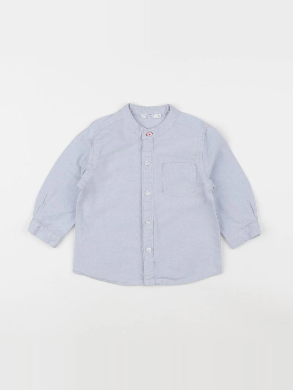 Boutchou - chemise bleu - 12 mois