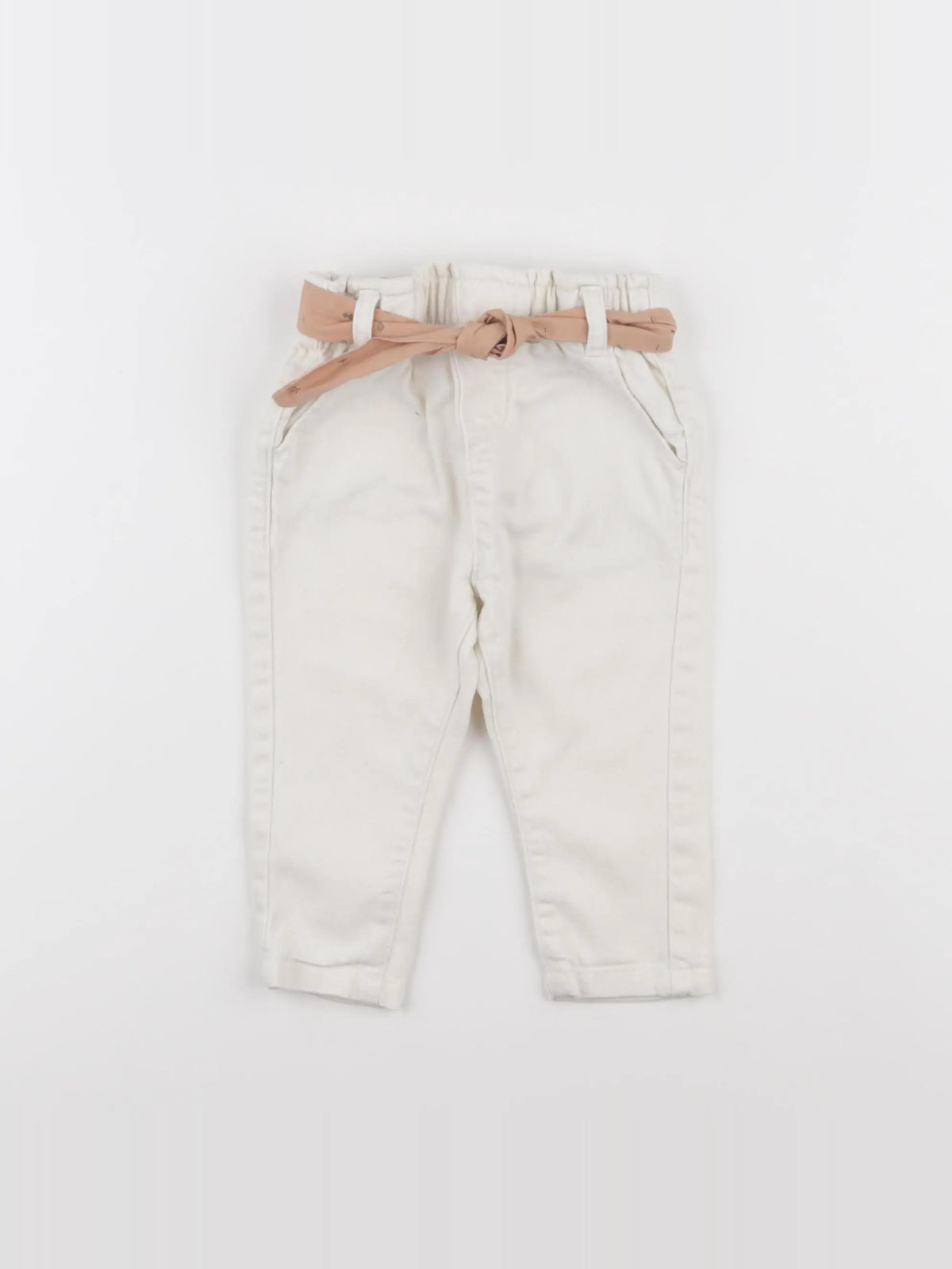 Vertbaudet - jean blanc - 9 mois