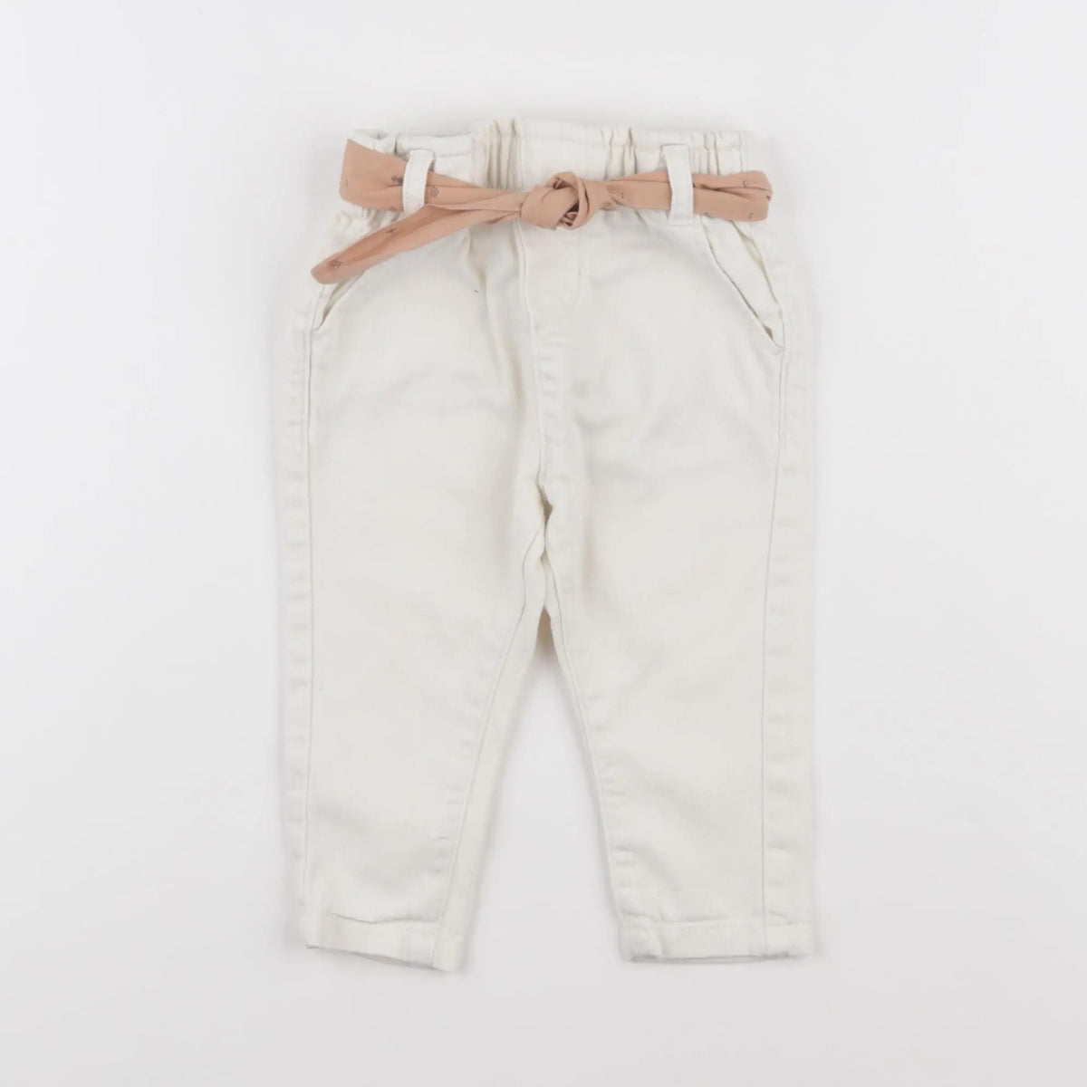 Vertbaudet - jean blanc - 9 mois