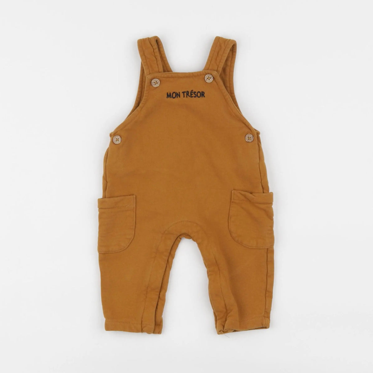 Vertbaudet - salopette marron - 6 mois