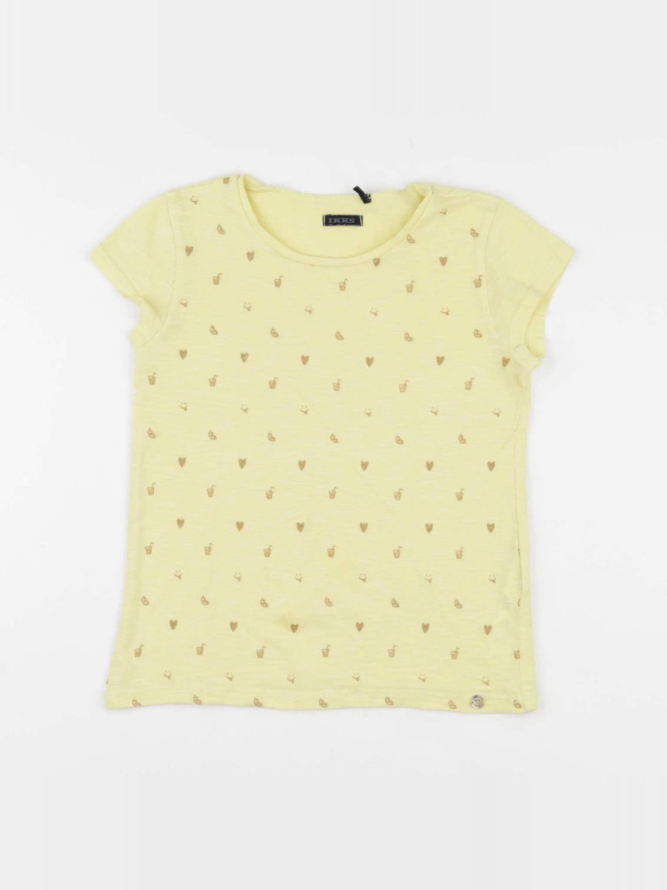 IKKS - tee-shirt jaune - 8 ans