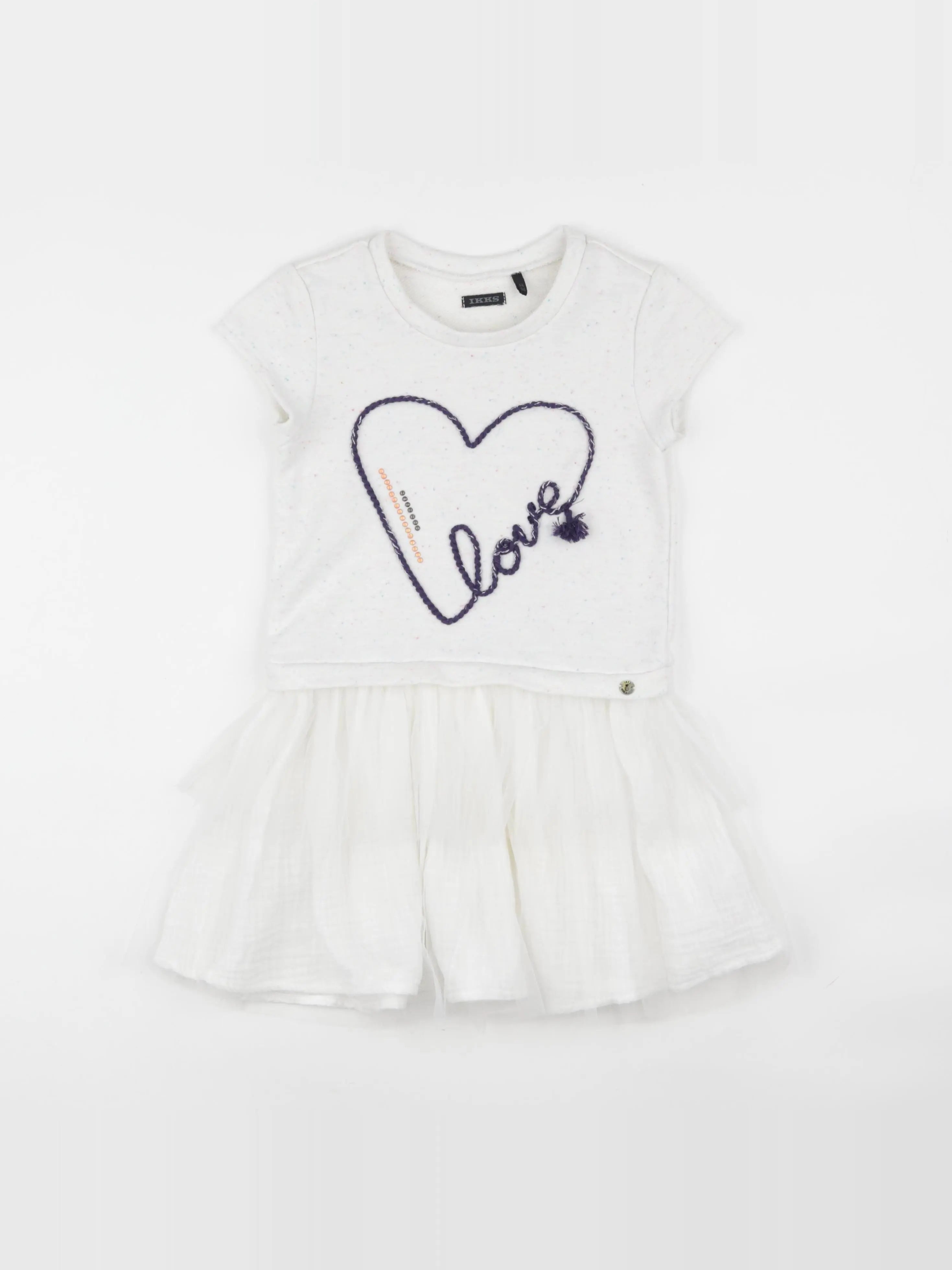 IKKS - robe blanc - 6 ans