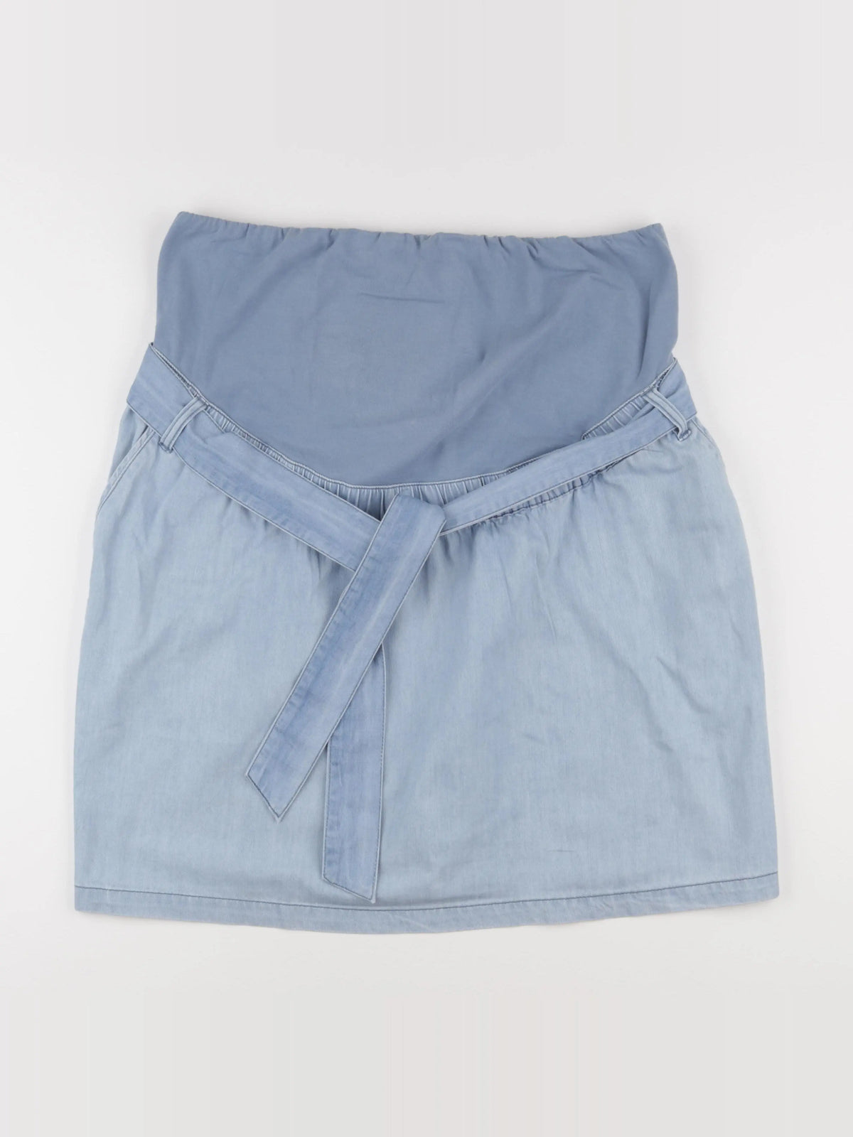 Vertbaudet - jupe grossesse bleu - 46