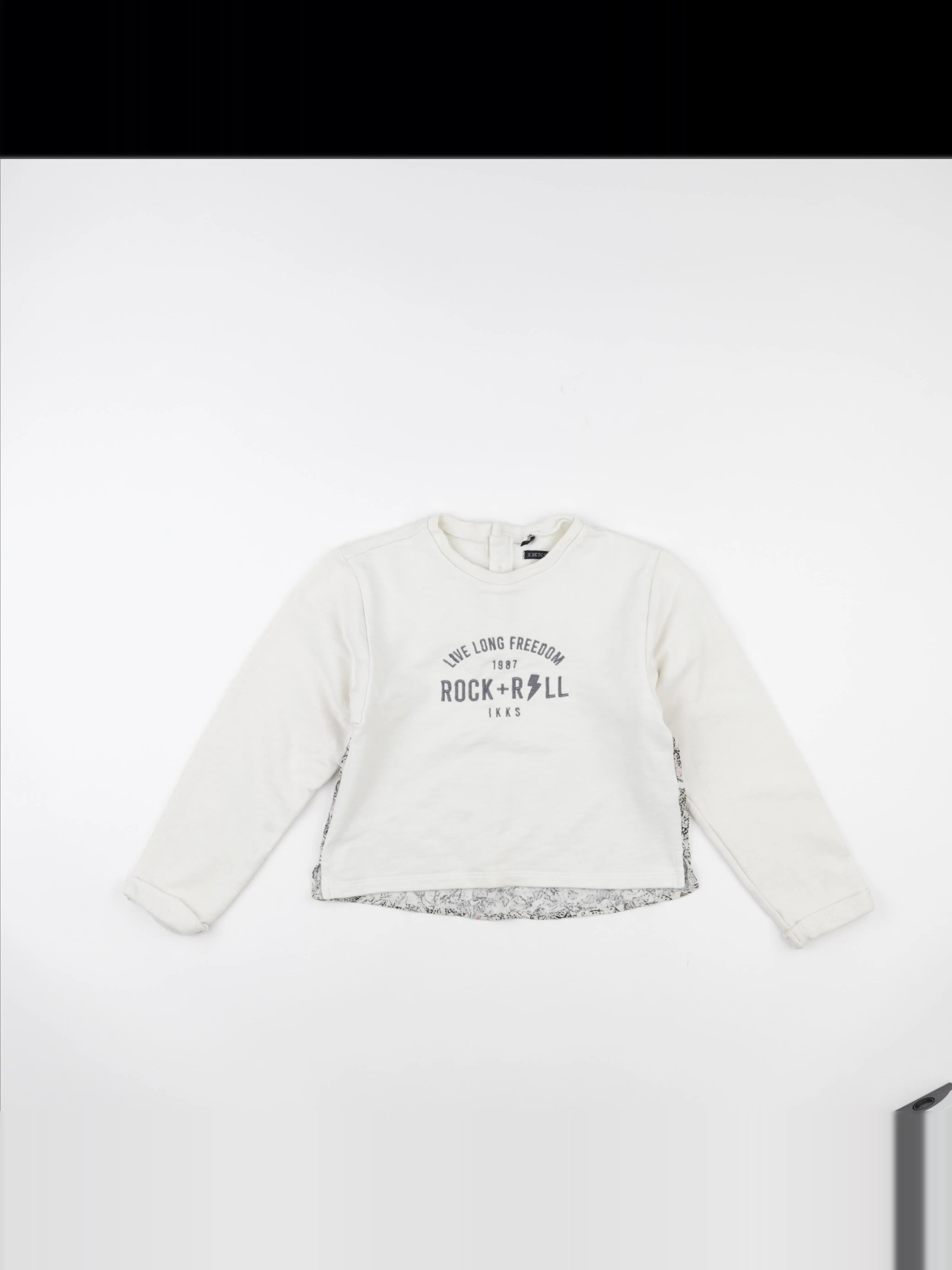 IKKS - sweat blanc - 10 ans