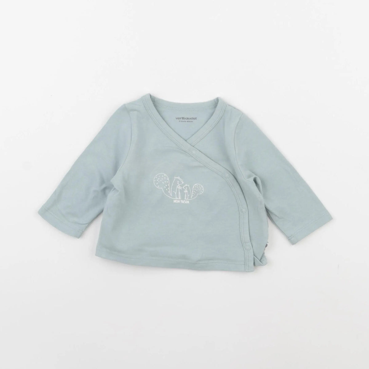 Vertbaudet - tee-shirt vert - 3 mois