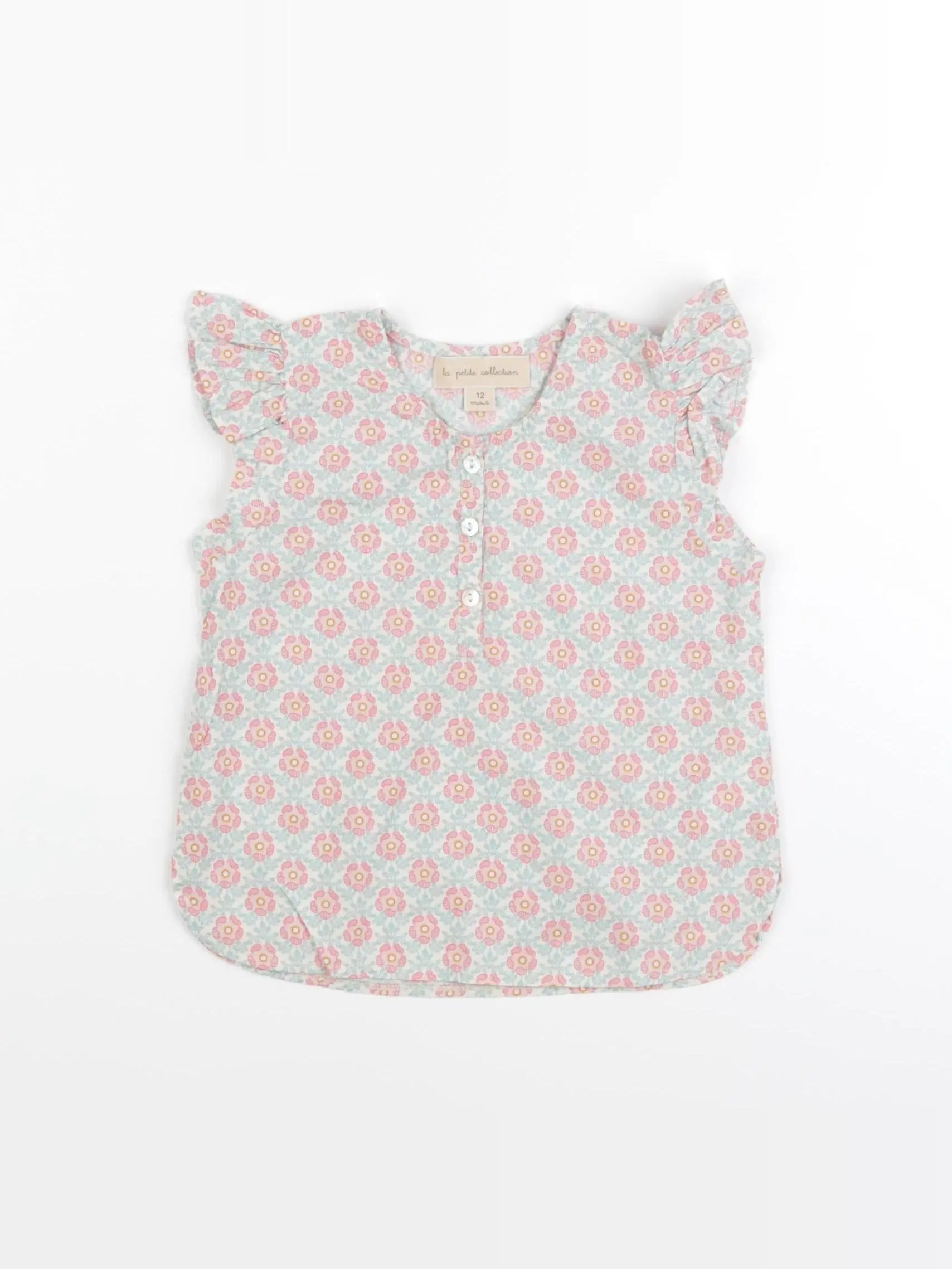 La Petite Collection - blouse bleu - 12 mois