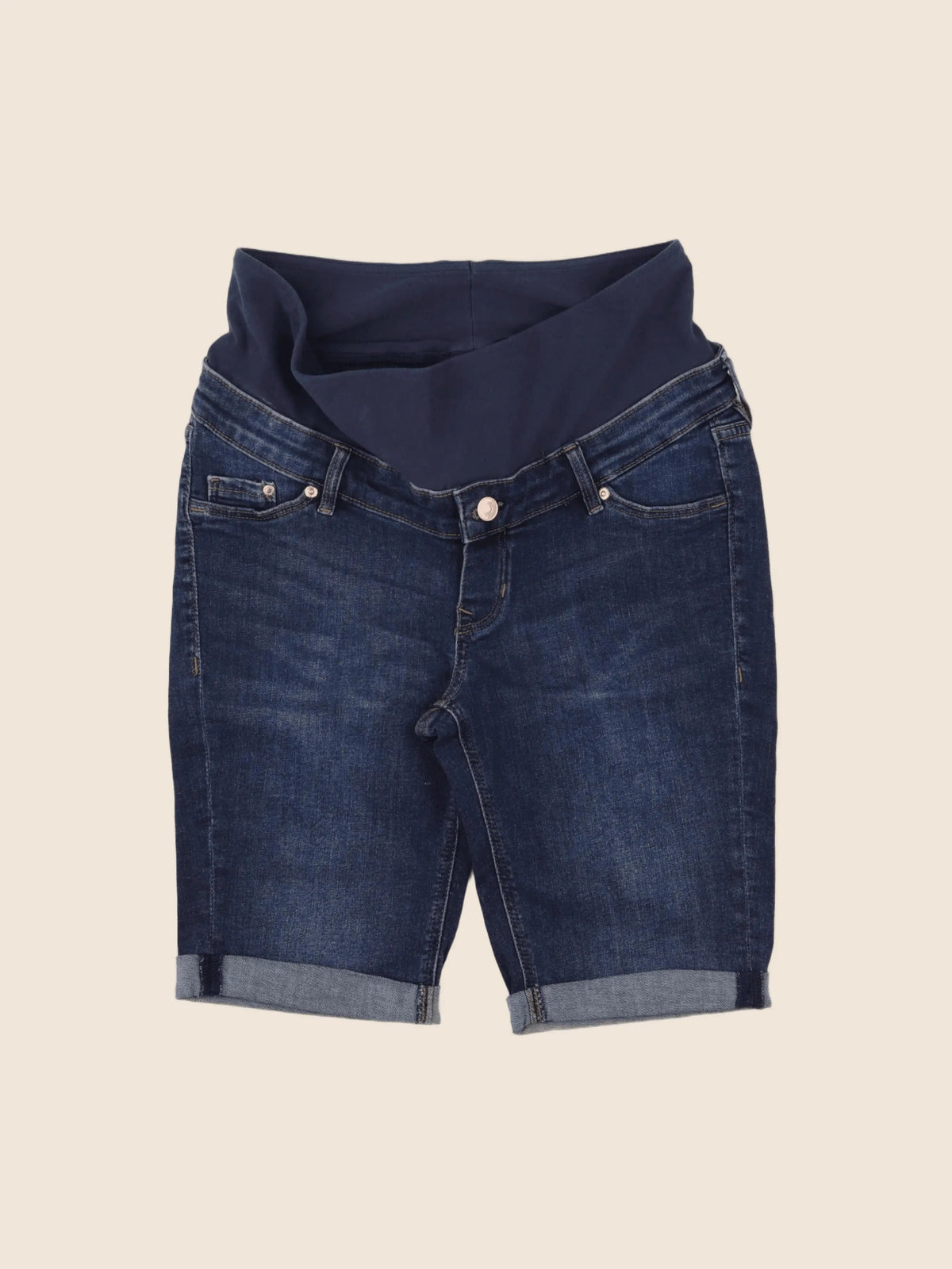 H&M - short grossesse bleu - s