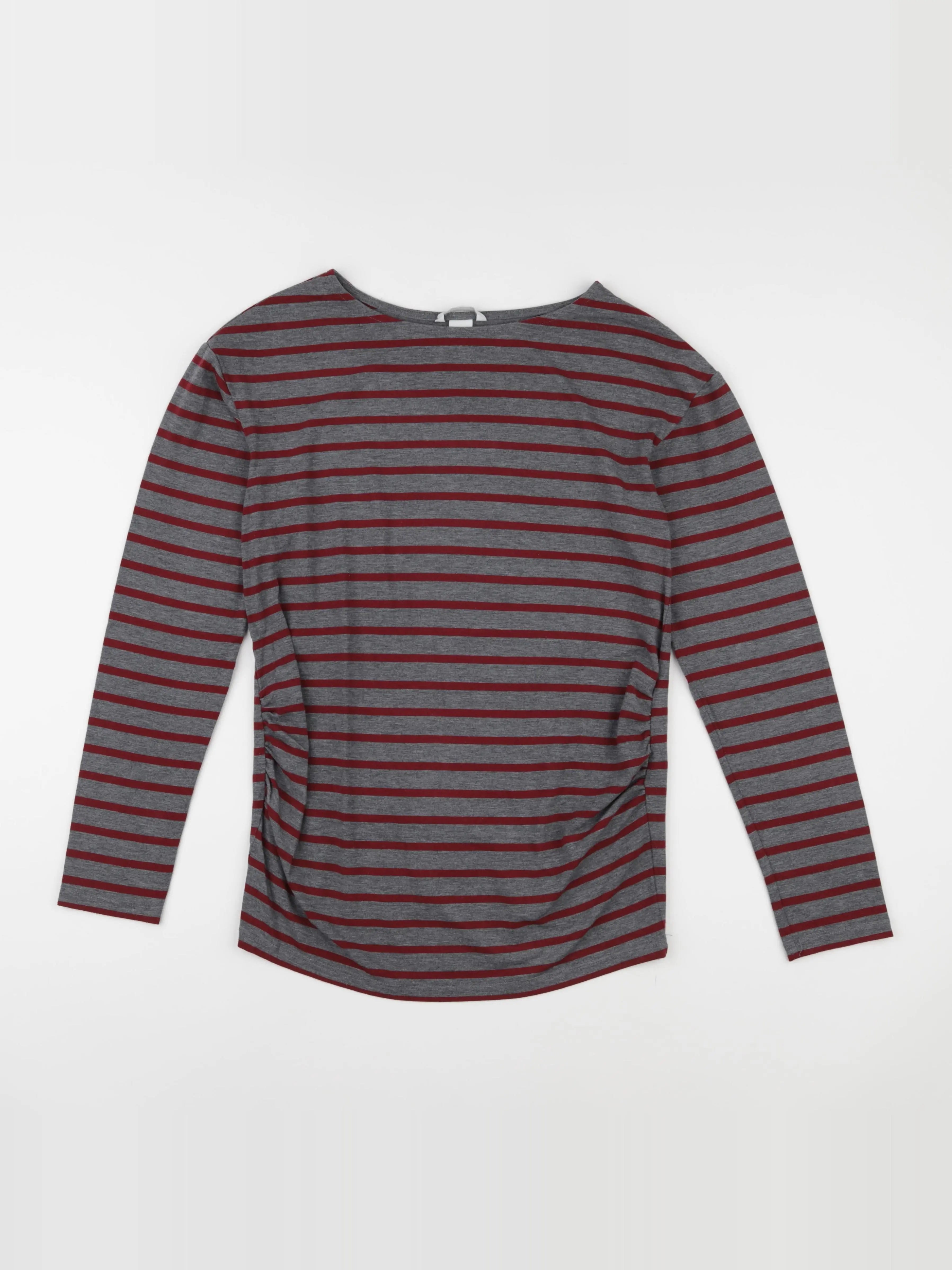 H&M - tee-shirt grossesse gris - s