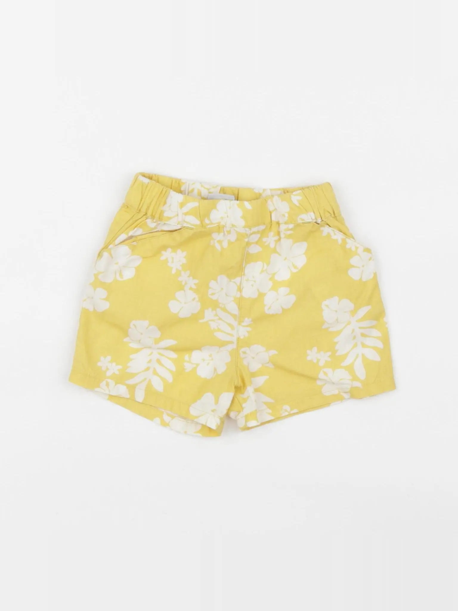 Petit Bateau - short jaune - 12 mois