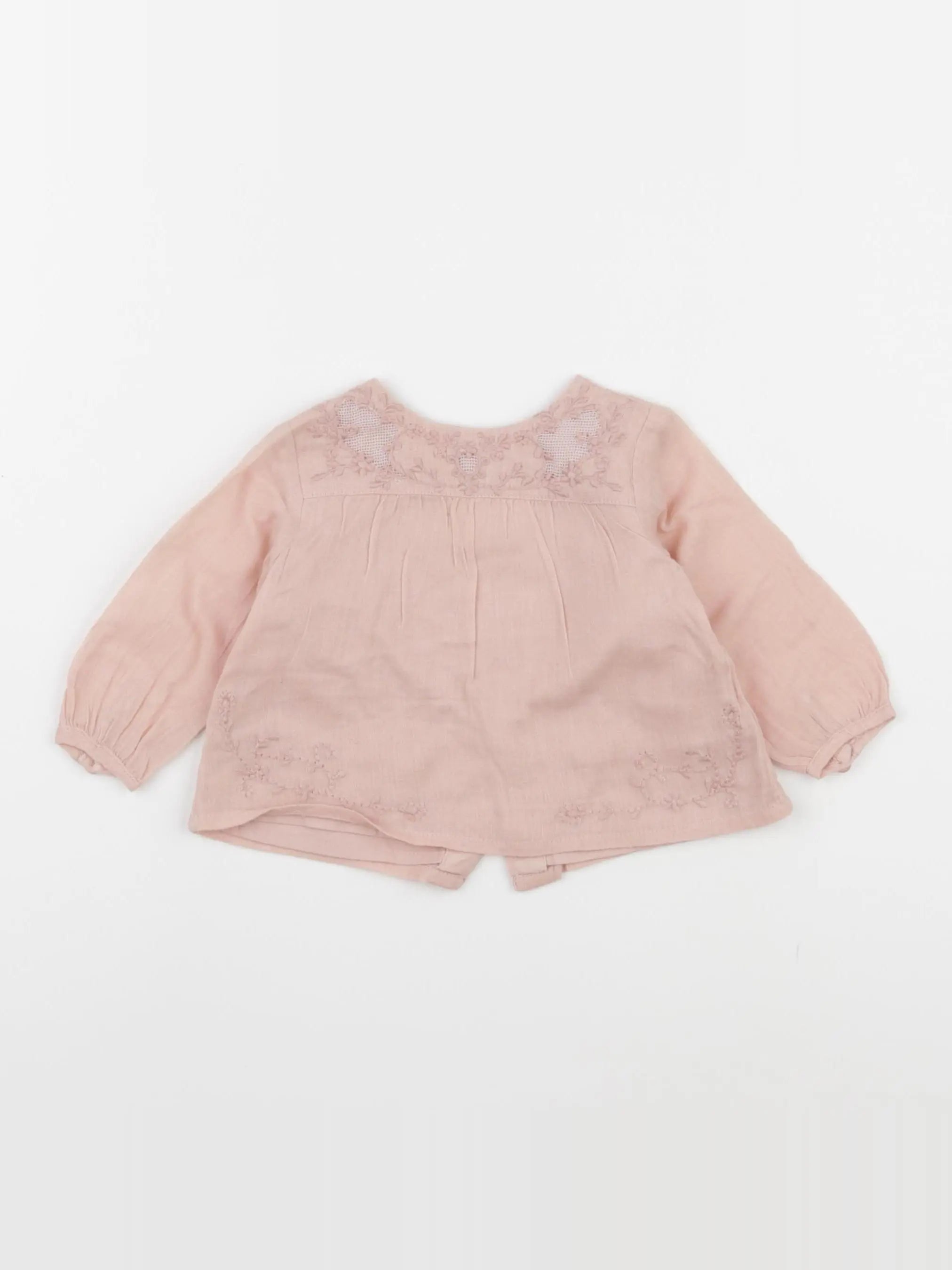 Zara - blouse rose - 3 mois
