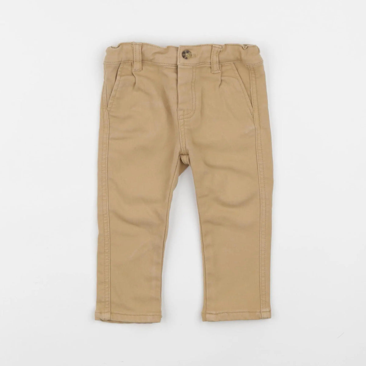 Vertbaudet - pantalon beige - 6 mois