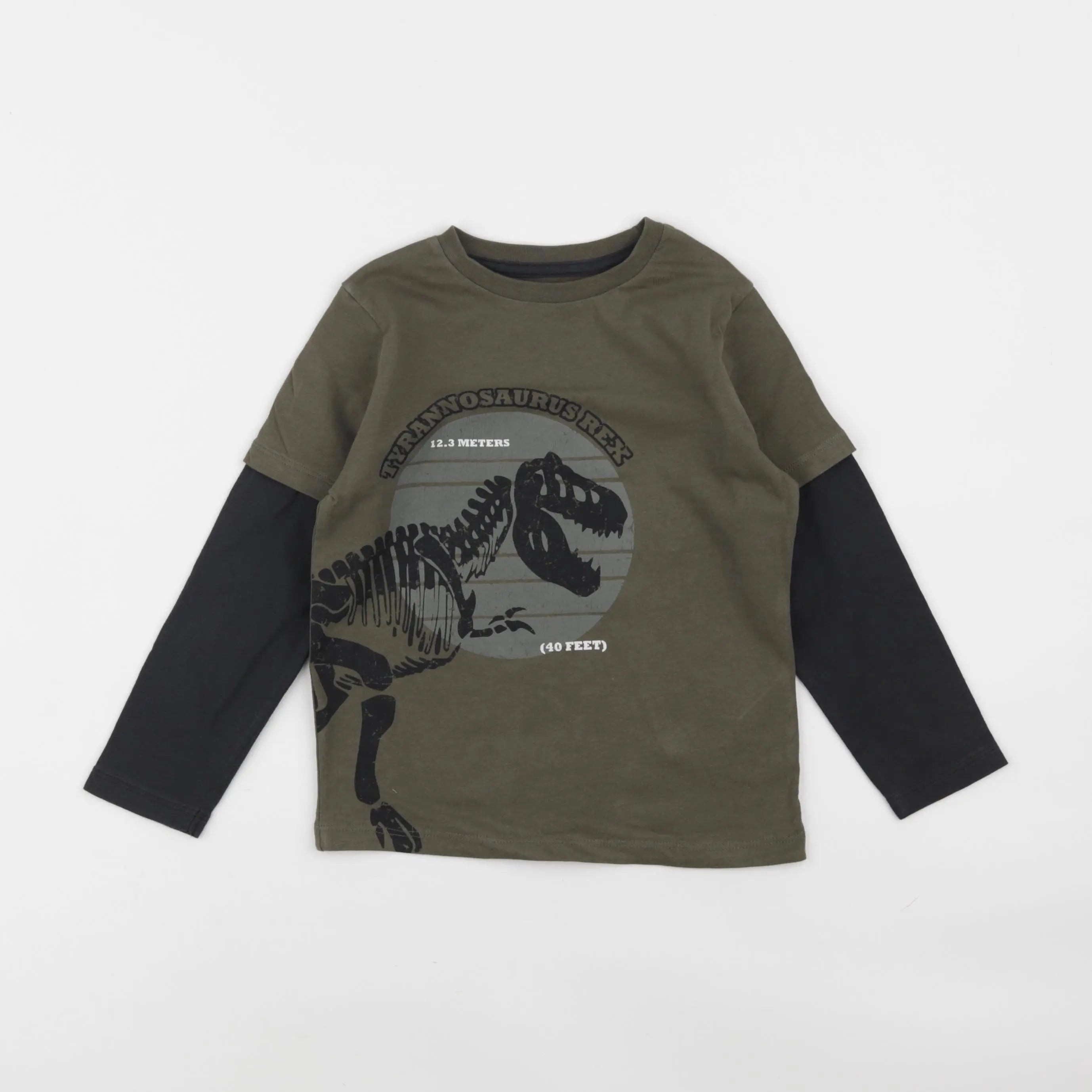 Vertbaudet - tee-shirt vert - 4 ans
