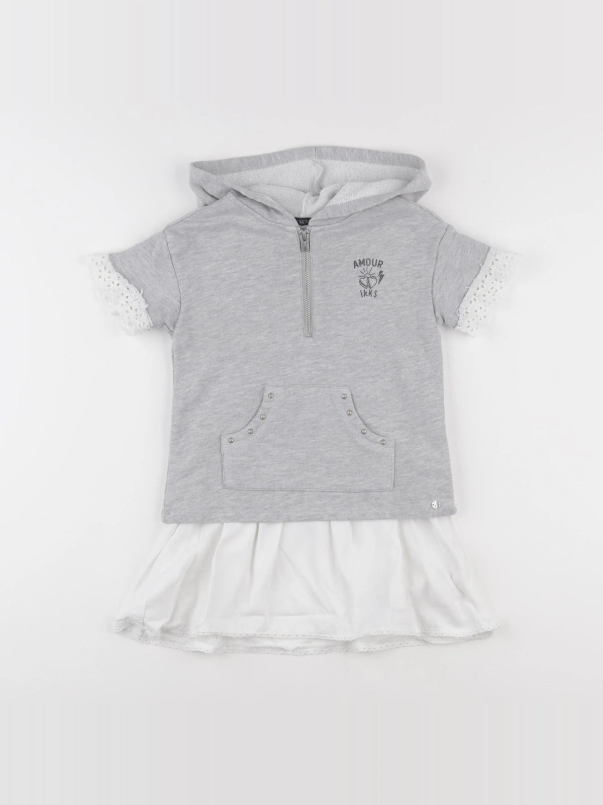 IKKS - robe gris - 4 ans