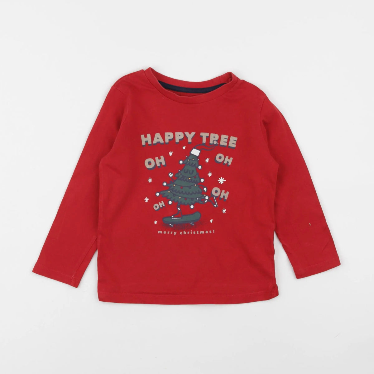 Vertbaudet - tee-shirt rouge - 4 ans