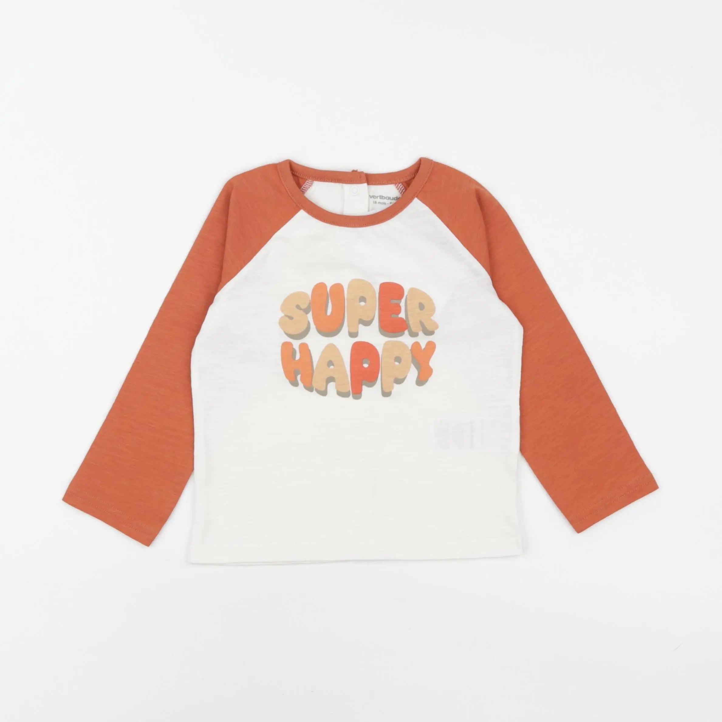 Vertbaudet - tee-shirt multicolore - 18 mois