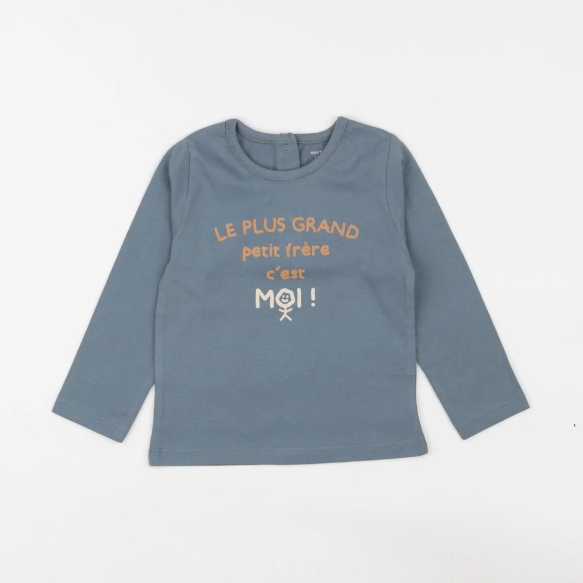 Vertbaudet - tee-shirt bleu - 18 mois