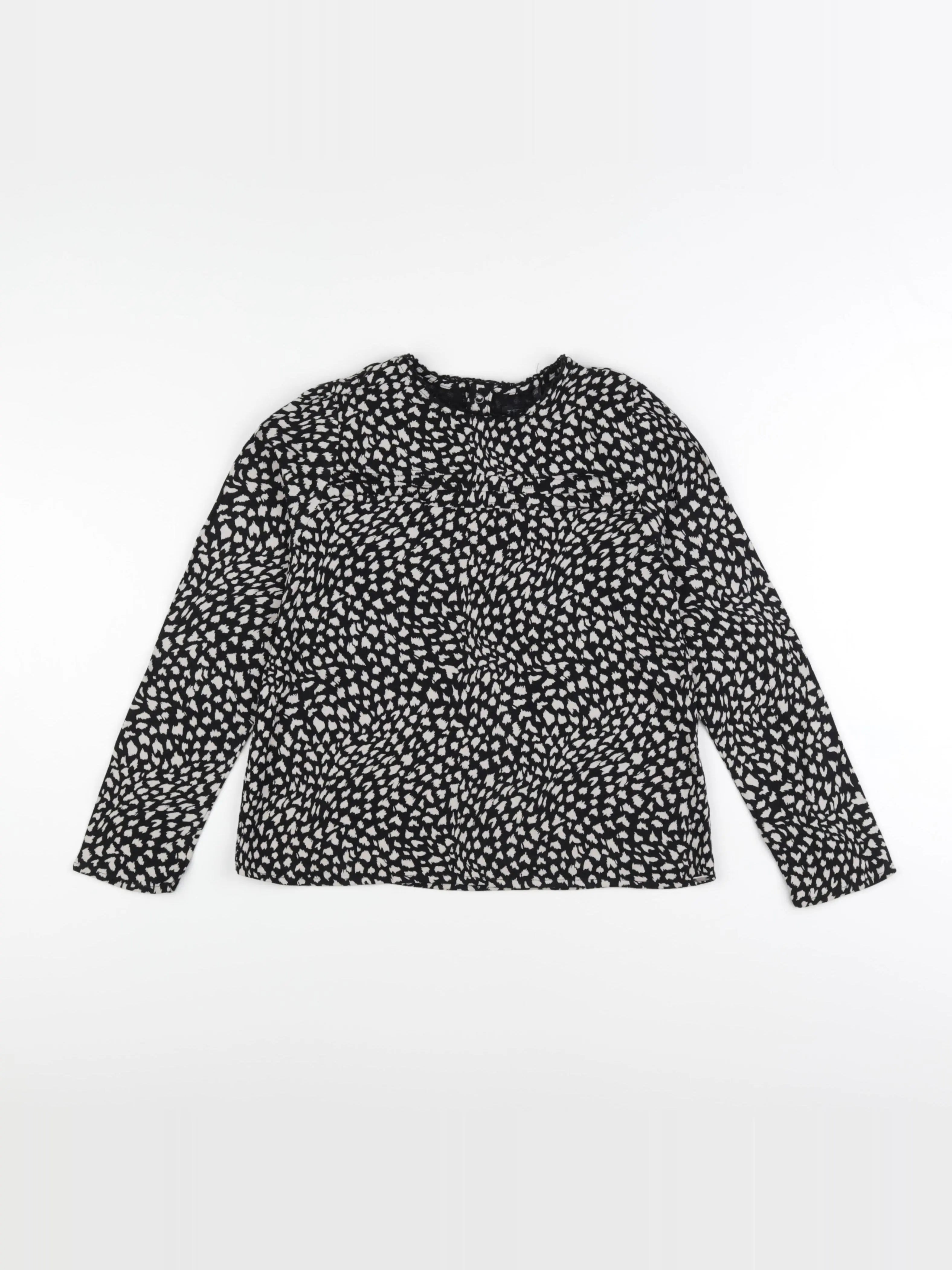 IKKS - blouse noir, blanc - 10 ans