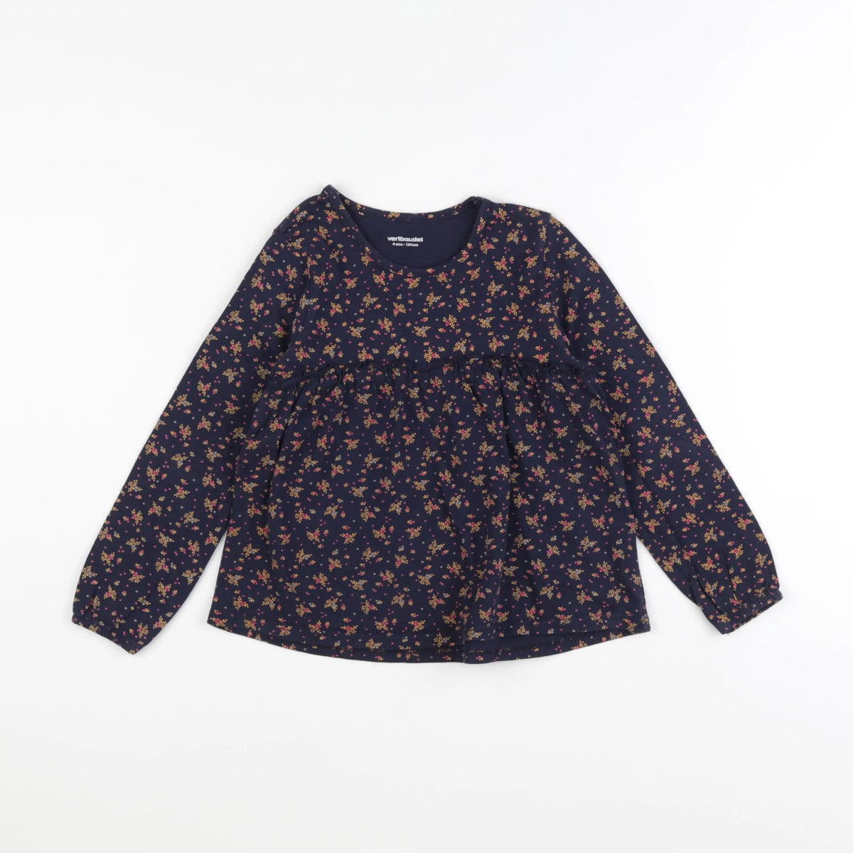 Vertbaudet - tee-shirt bleu - 4 ans