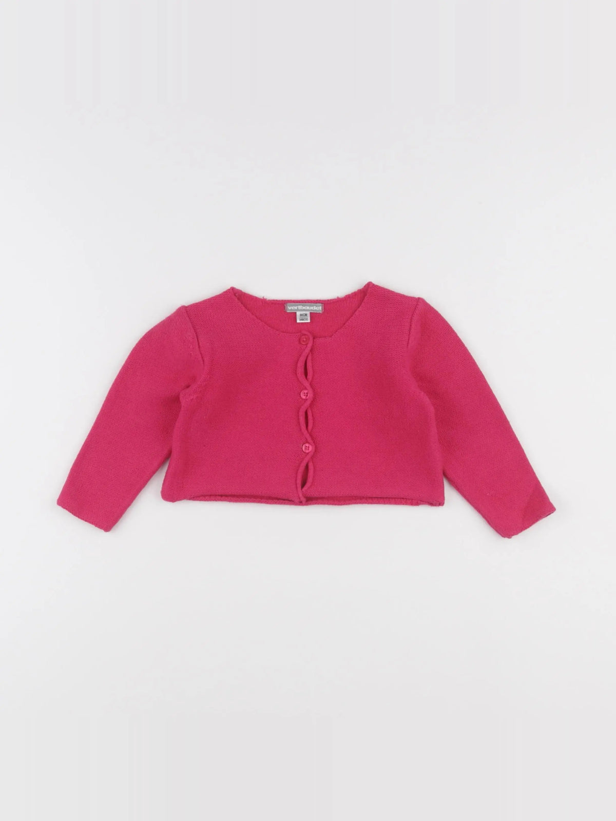 Vertbaudet - gilet rose - 24 mois