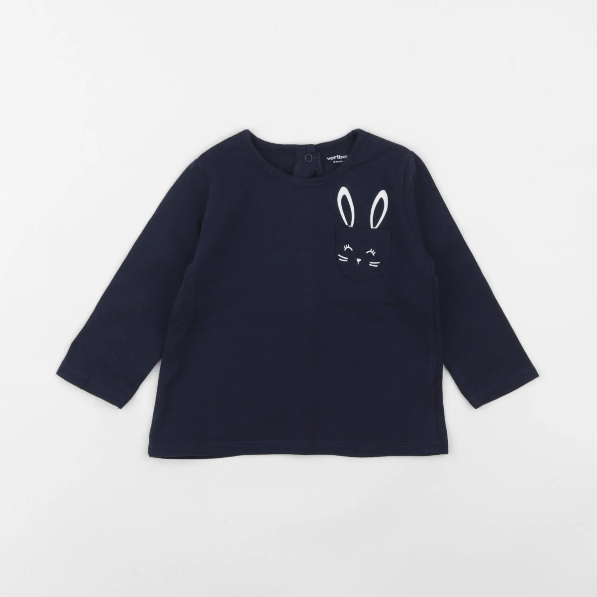 Vertbaudet - tee-shirt bleu - 9 mois