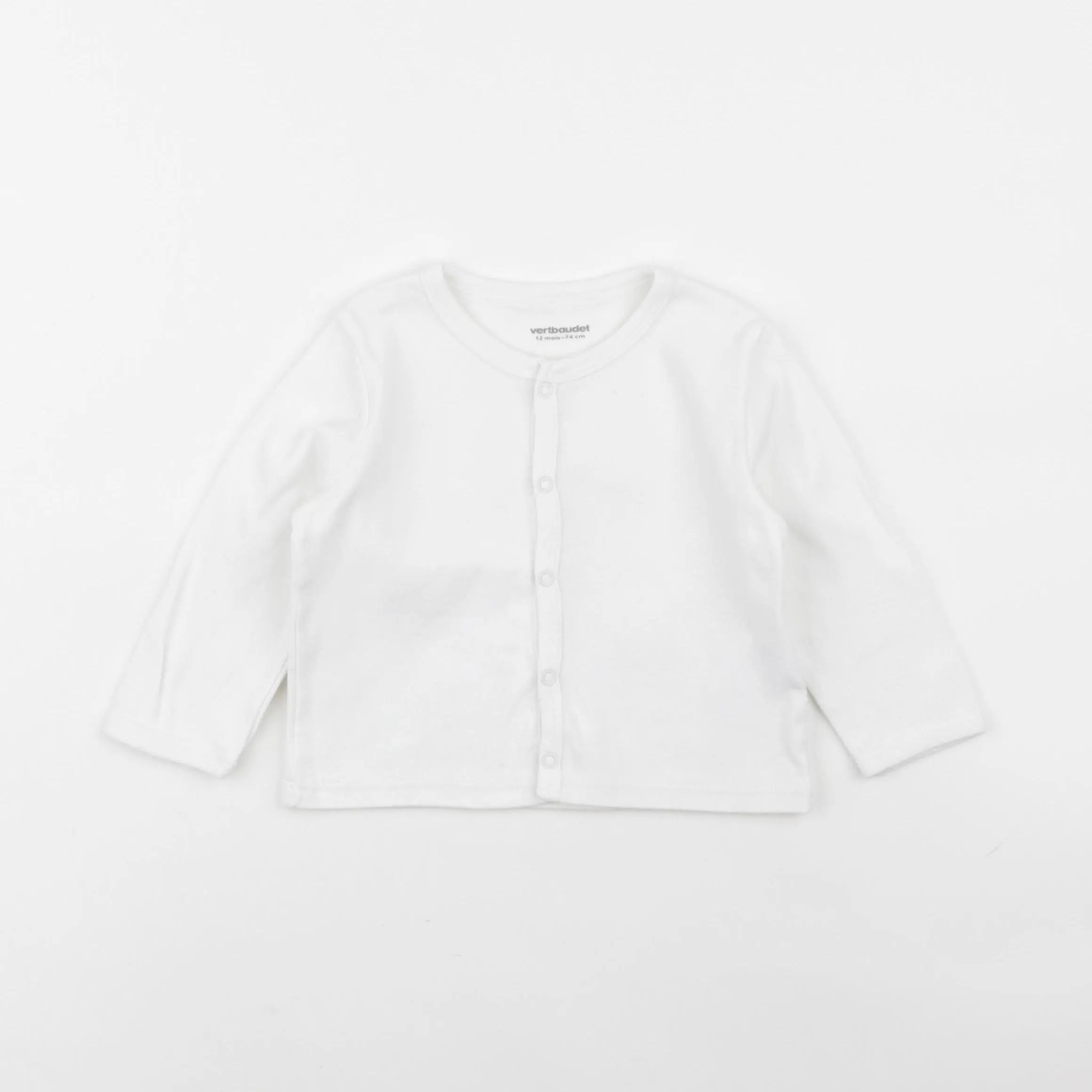 Vertbaudet - tee-shirt blanc - 12 mois