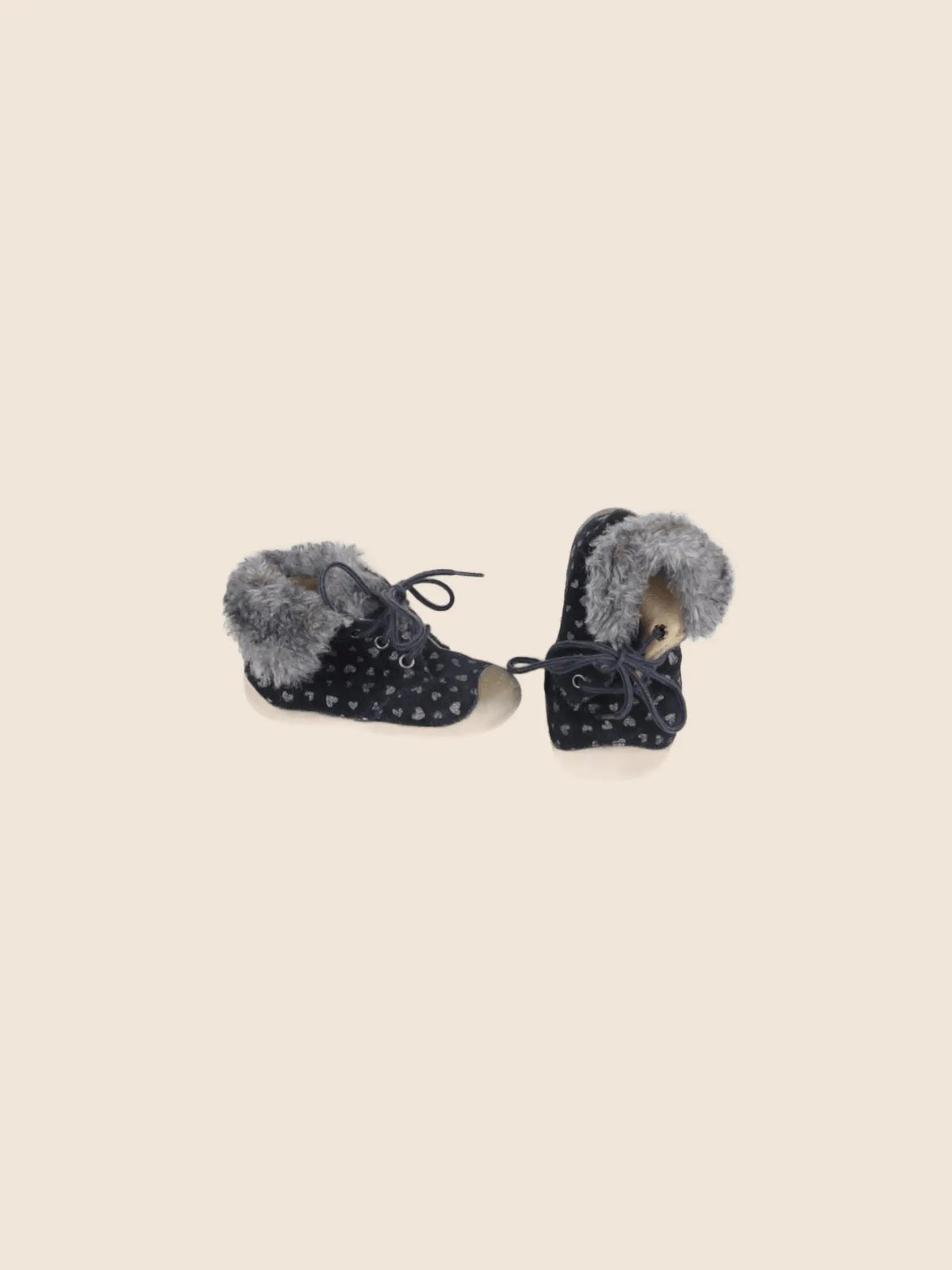 Babybotte - chaussons bleu, argent - pointure 19/20