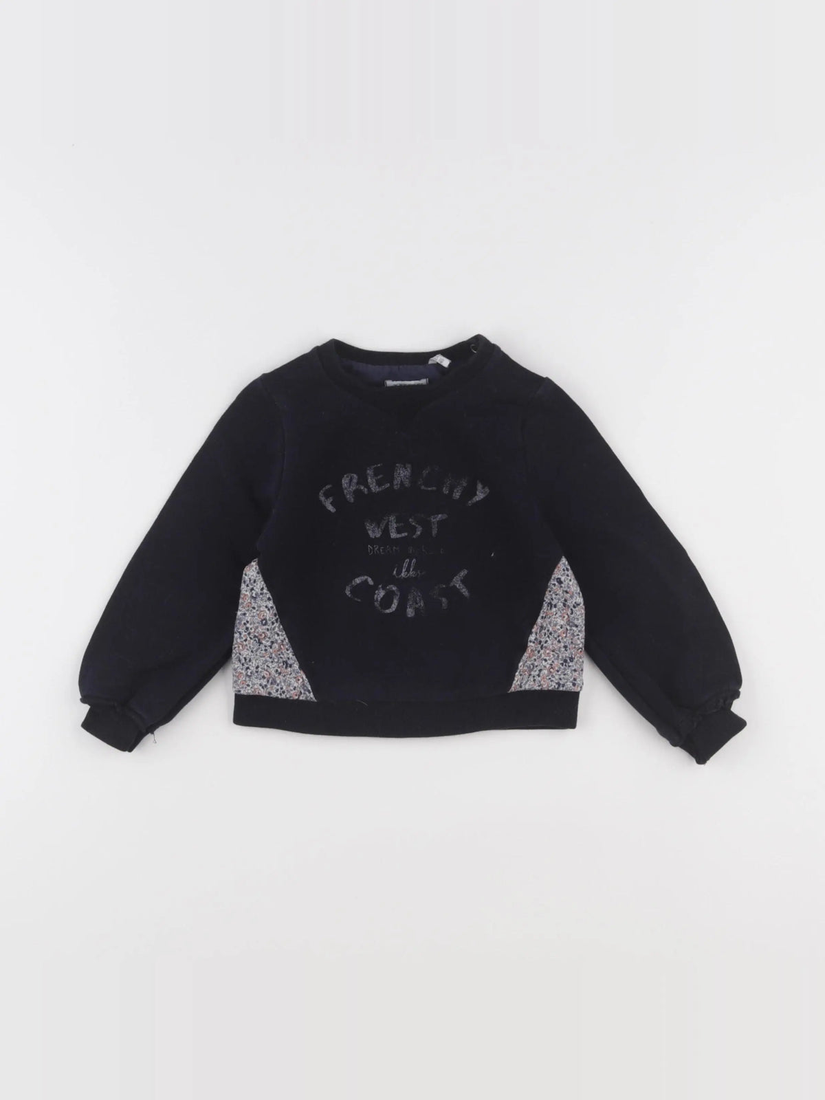 IKKS - sweat bleu - 2 ans