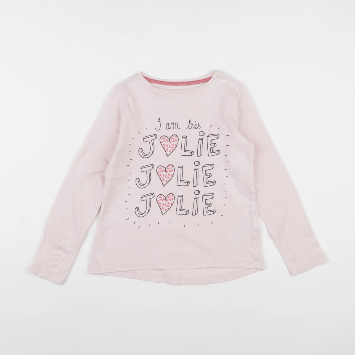 Vertbaudet - tee-shirt rose - 6 ans