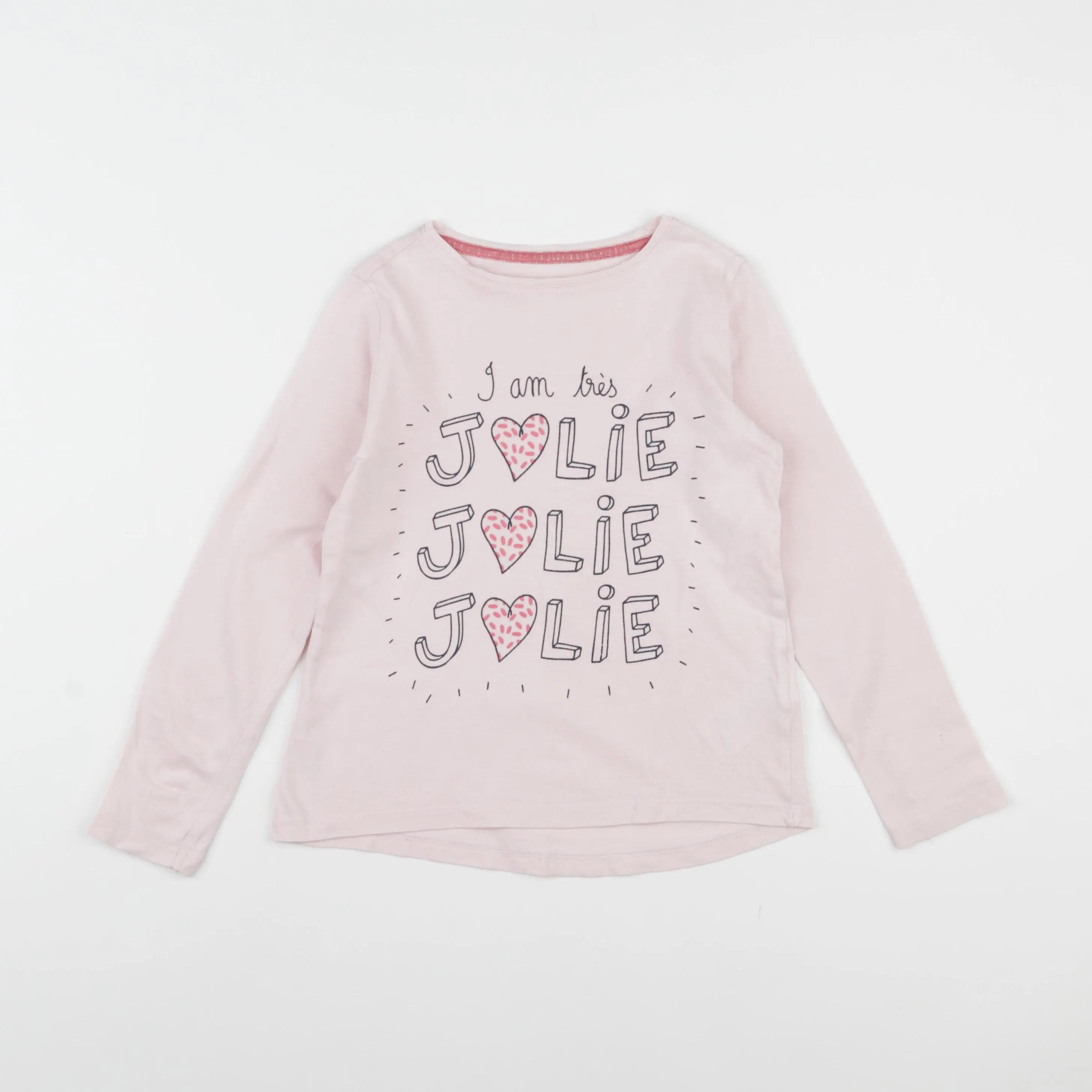 Vertbaudet - tee-shirt rose - 6 ans