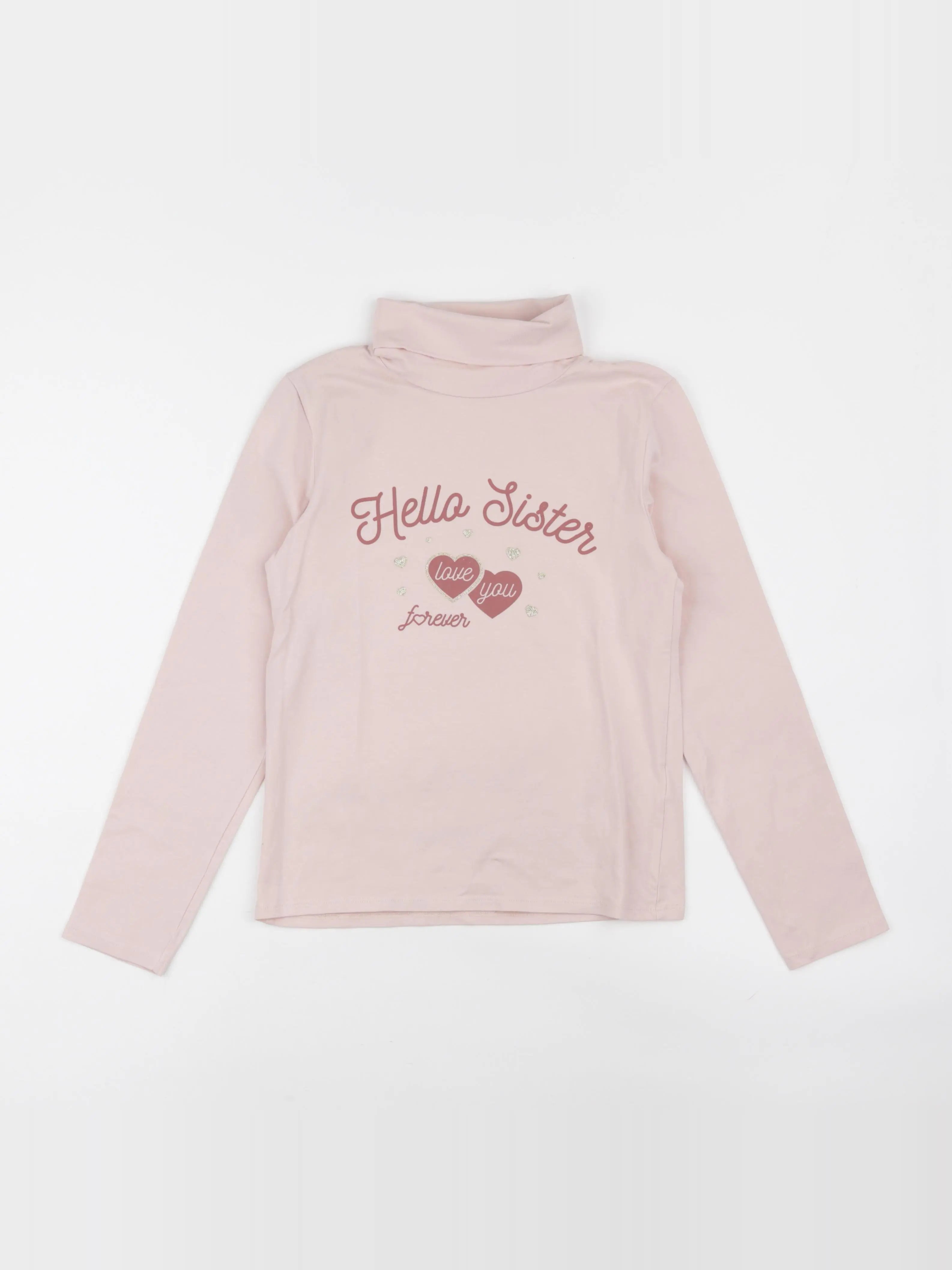 Vertbaudet - sous-pull rose - 10 ans