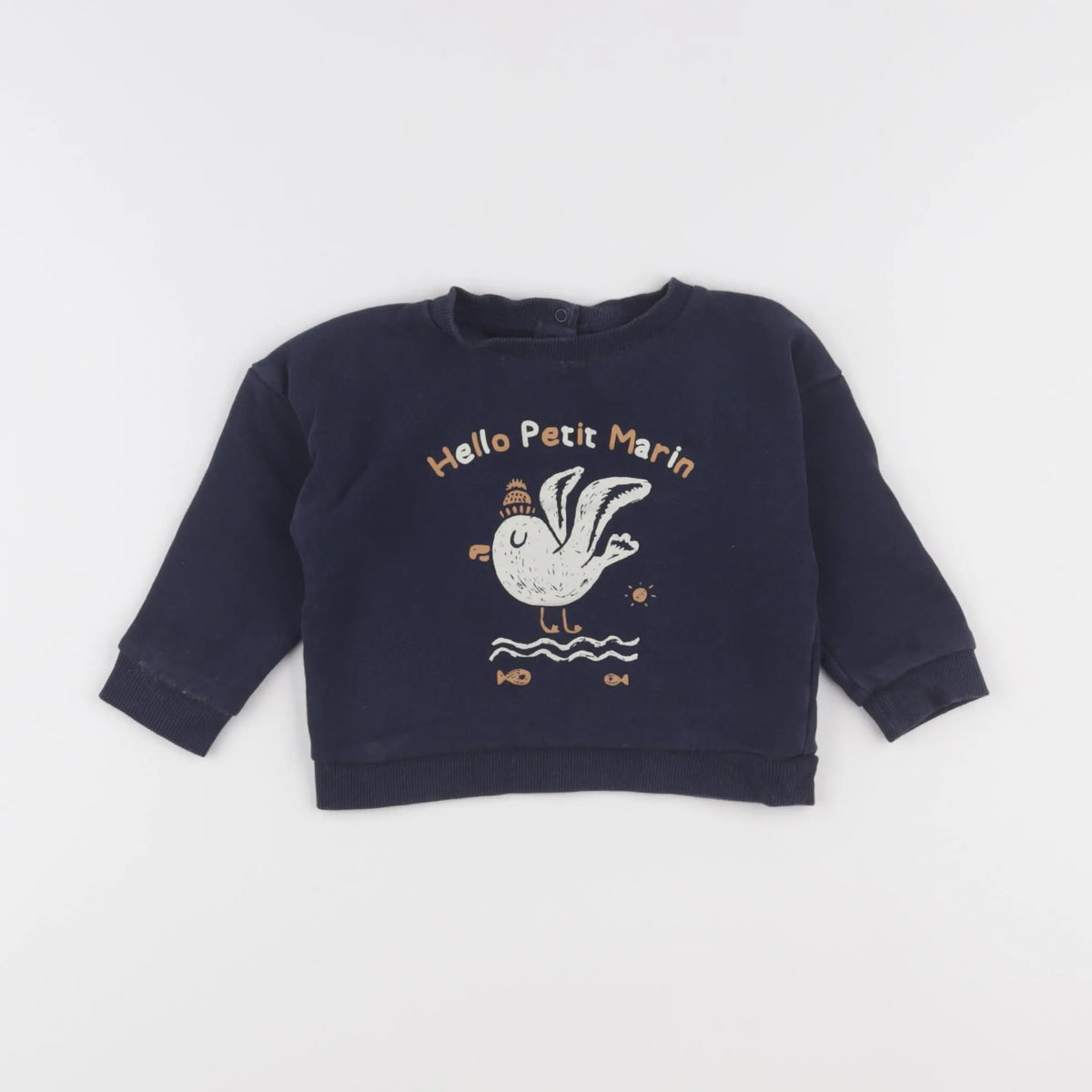 Vertbaudet - sweat bleu - 18 mois