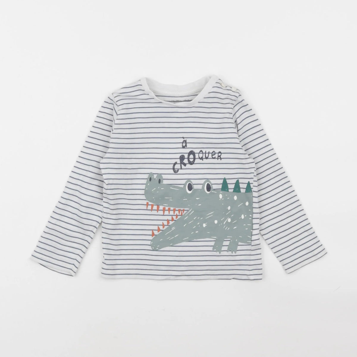 Vertbaudet - tee-shirt bleu - 24 mois