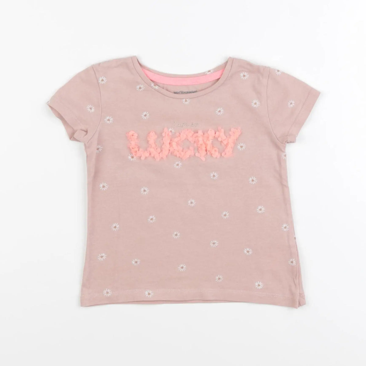 Vertbaudet - tee-shirt rose - 2 ans